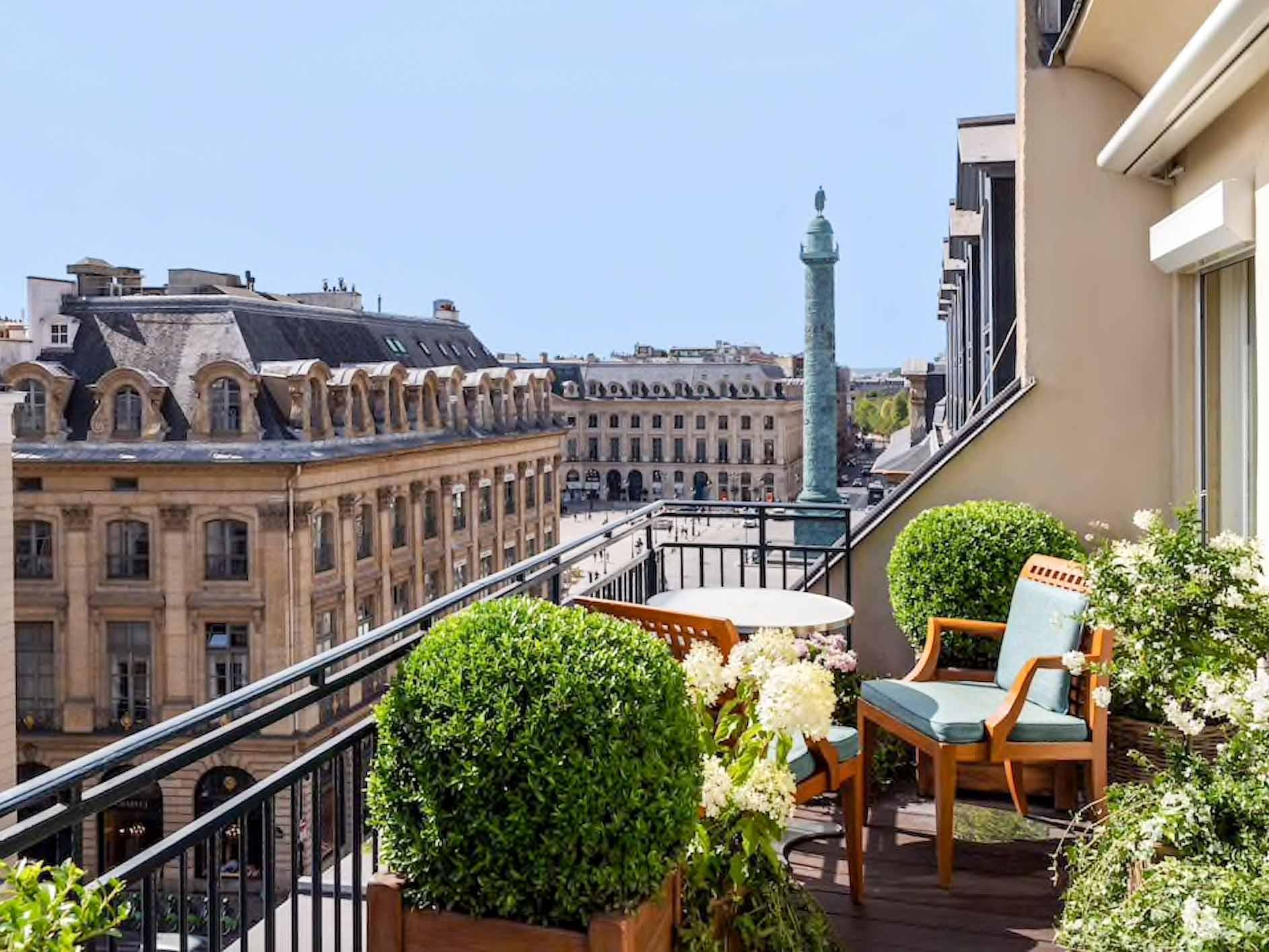 Suite avec balcon au Park Hyatt © Park Hyatt Paris Vendome