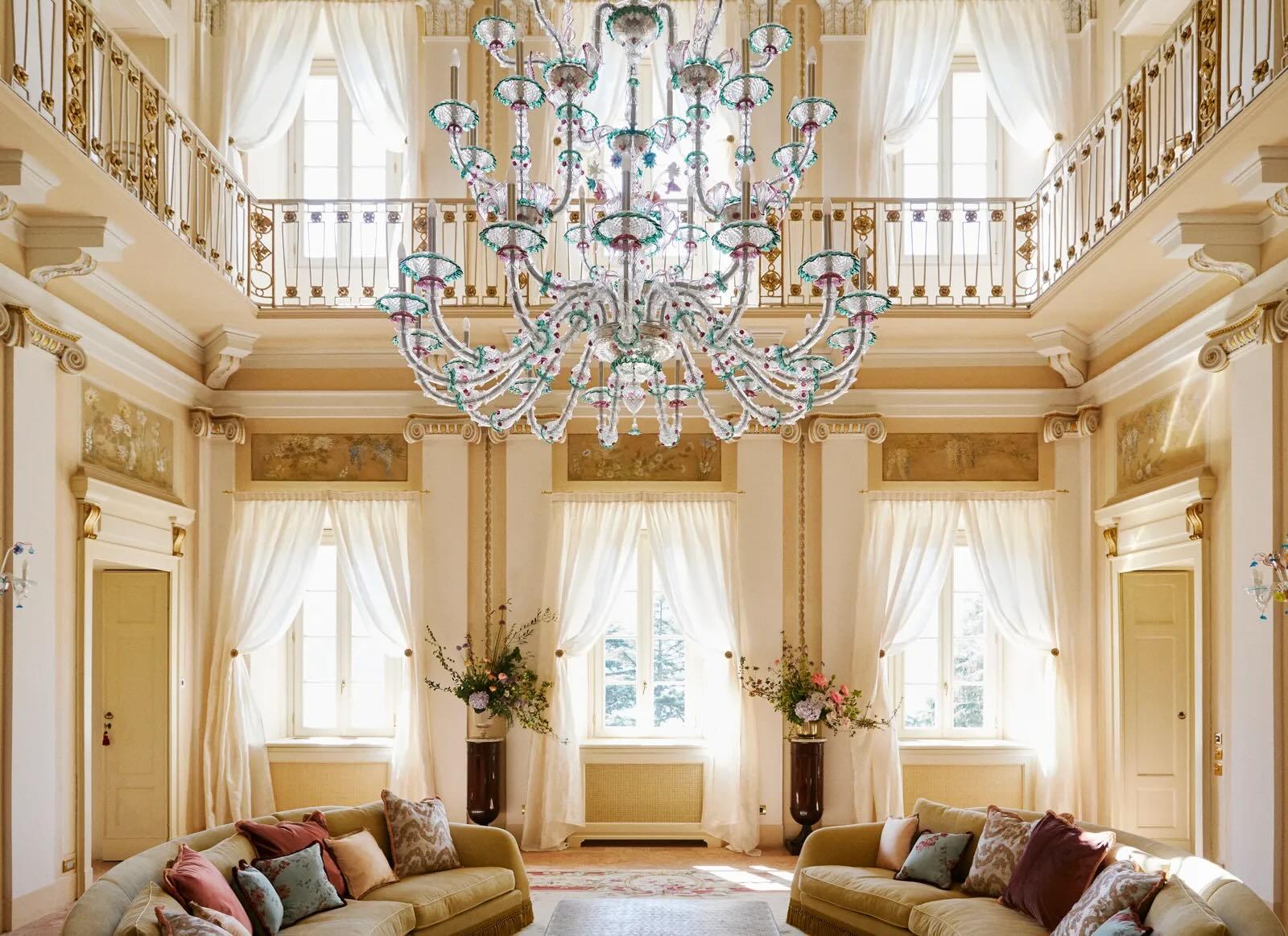 Le salon de l’hôtel de luxe © Passalacqua 