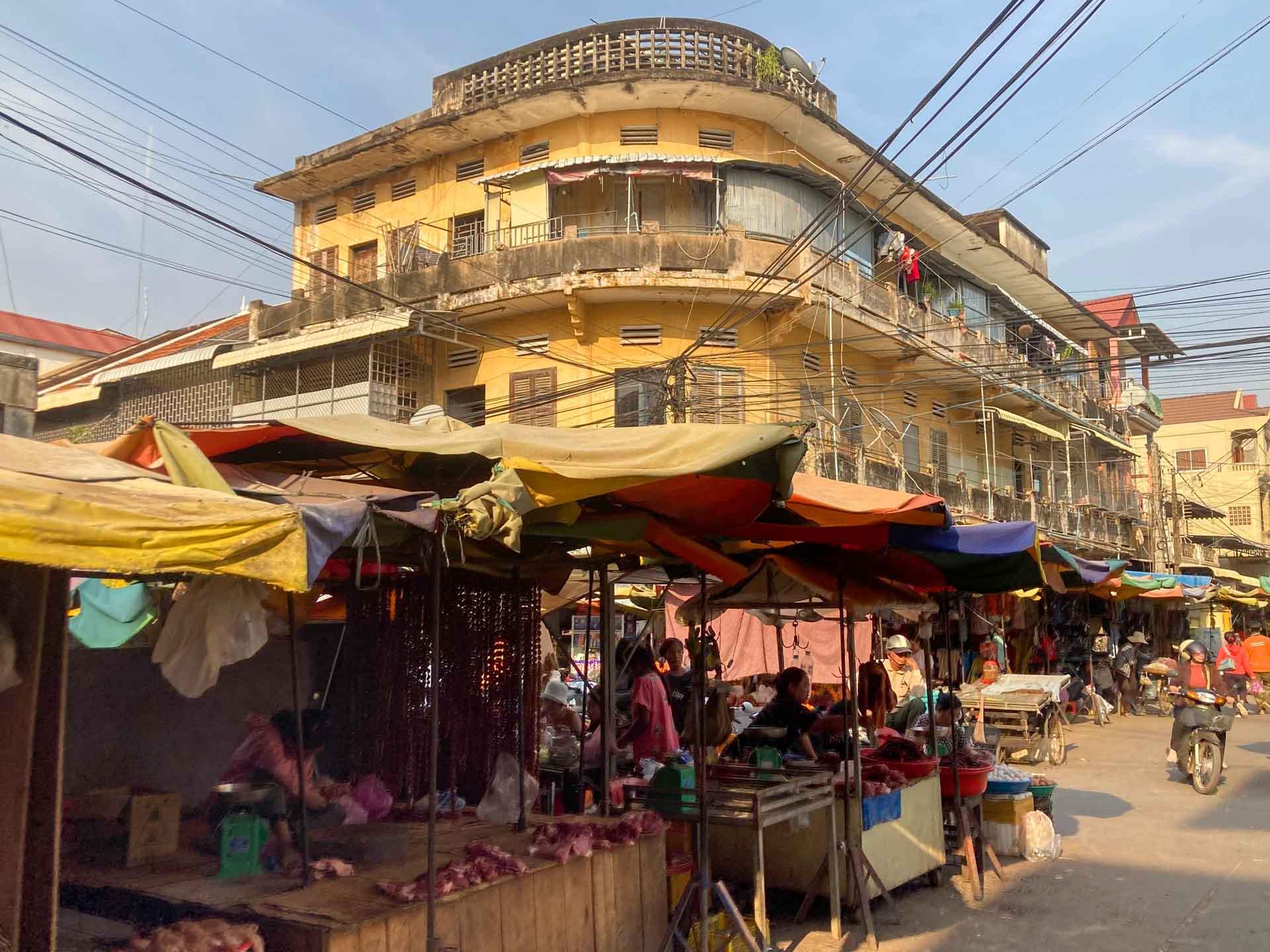 Le marché de Chlong © Pascale Missoud