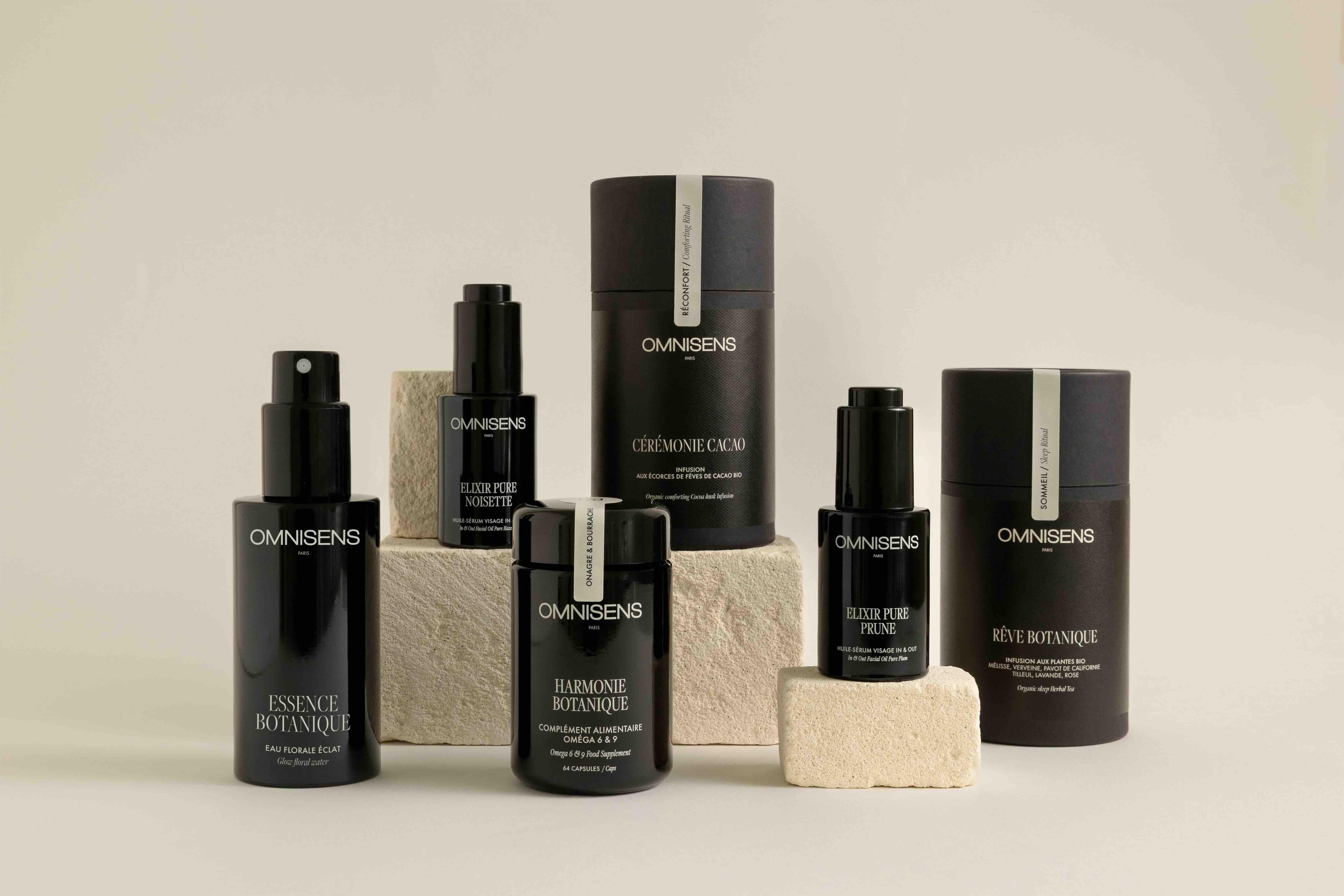 La gamme de produits de soins de luxe © Omnisens