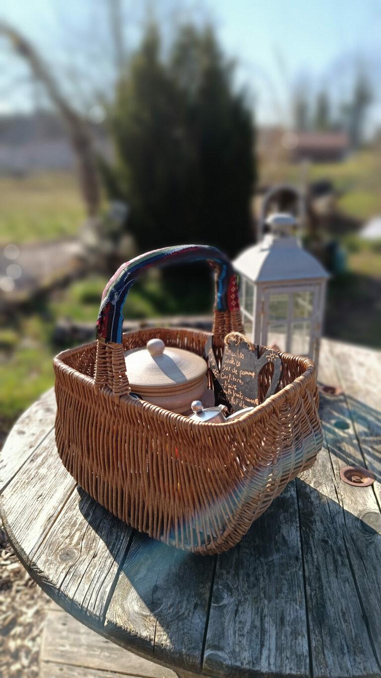 Le pannier déposé le matin © DR