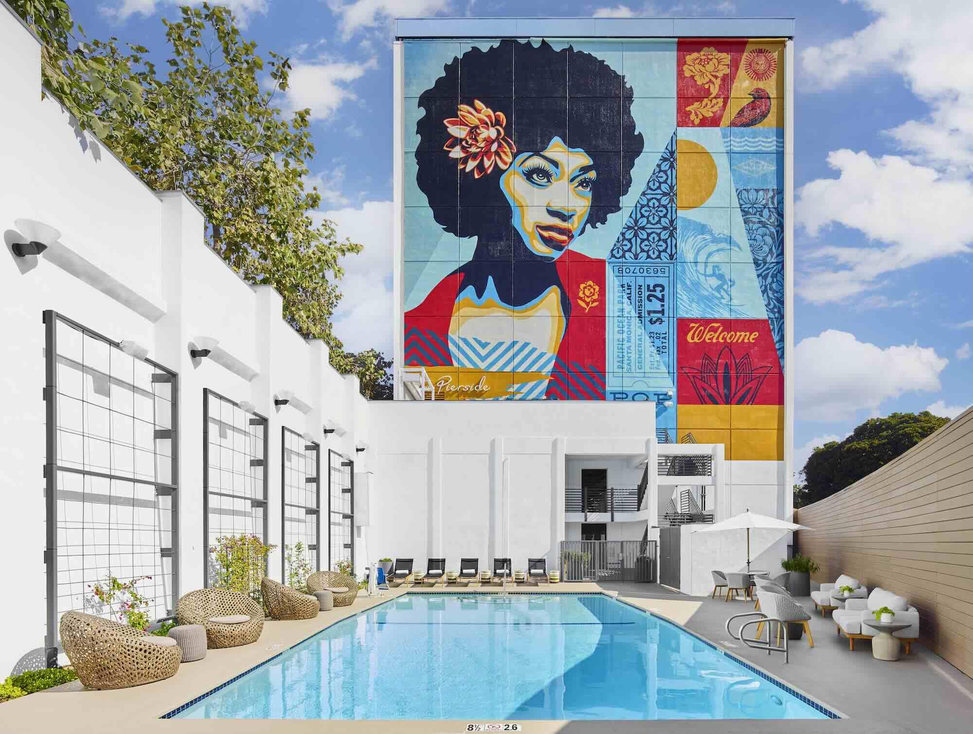 Piscine de l’hôtel The Pierside Santa Monica © The Pierside