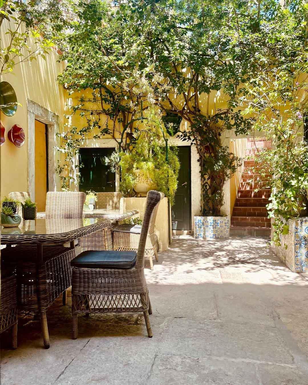 La terrasse au © Palacio Ramalhete