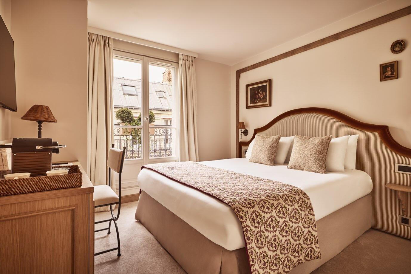 Réserver une chambre à l’ambiance douce à l’hôtel Maison Monceau © RomainRicard