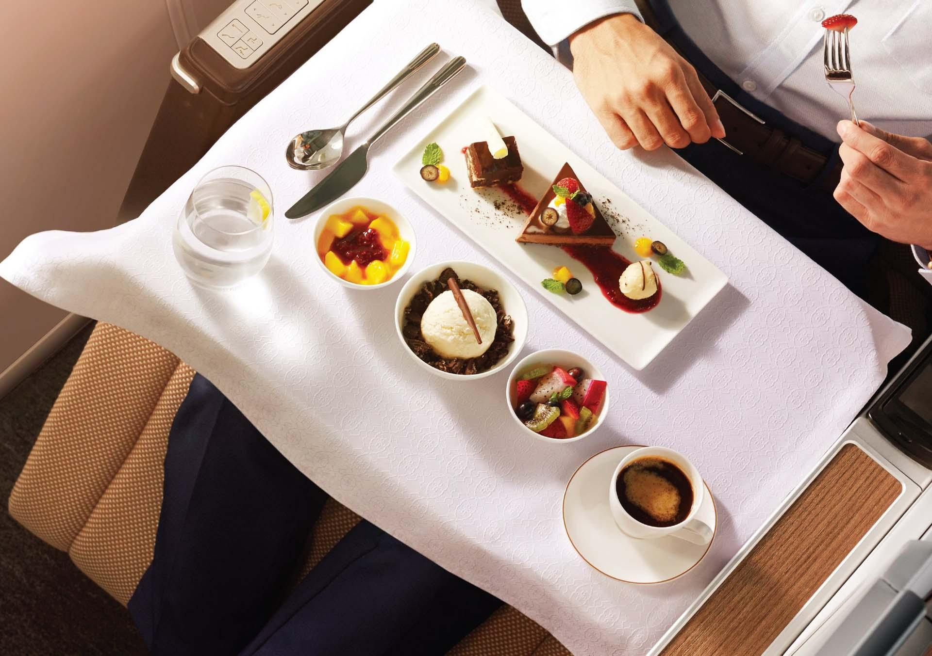 Repas à l’assiette © Oman Air 