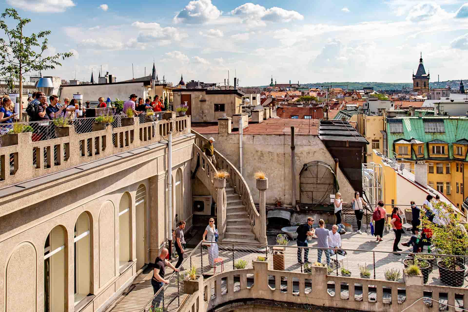 Le rooftop du Lucerna © Prague City Tourism