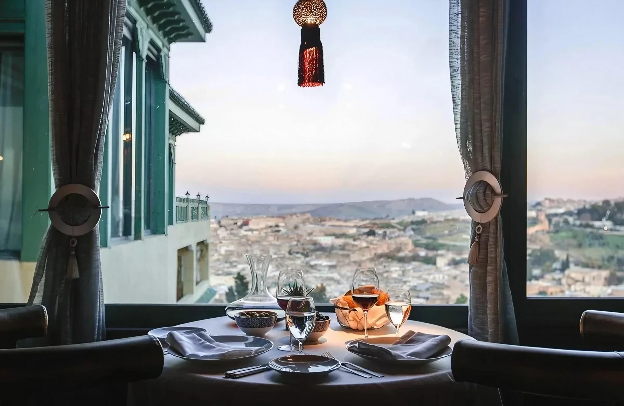 Rooftop gastronomique avec cuisine marocaine © Palais Faraj