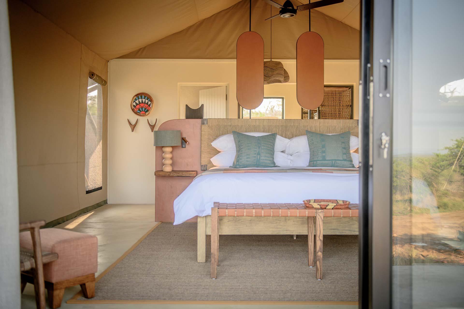 Des tentes tout confort dans le bush