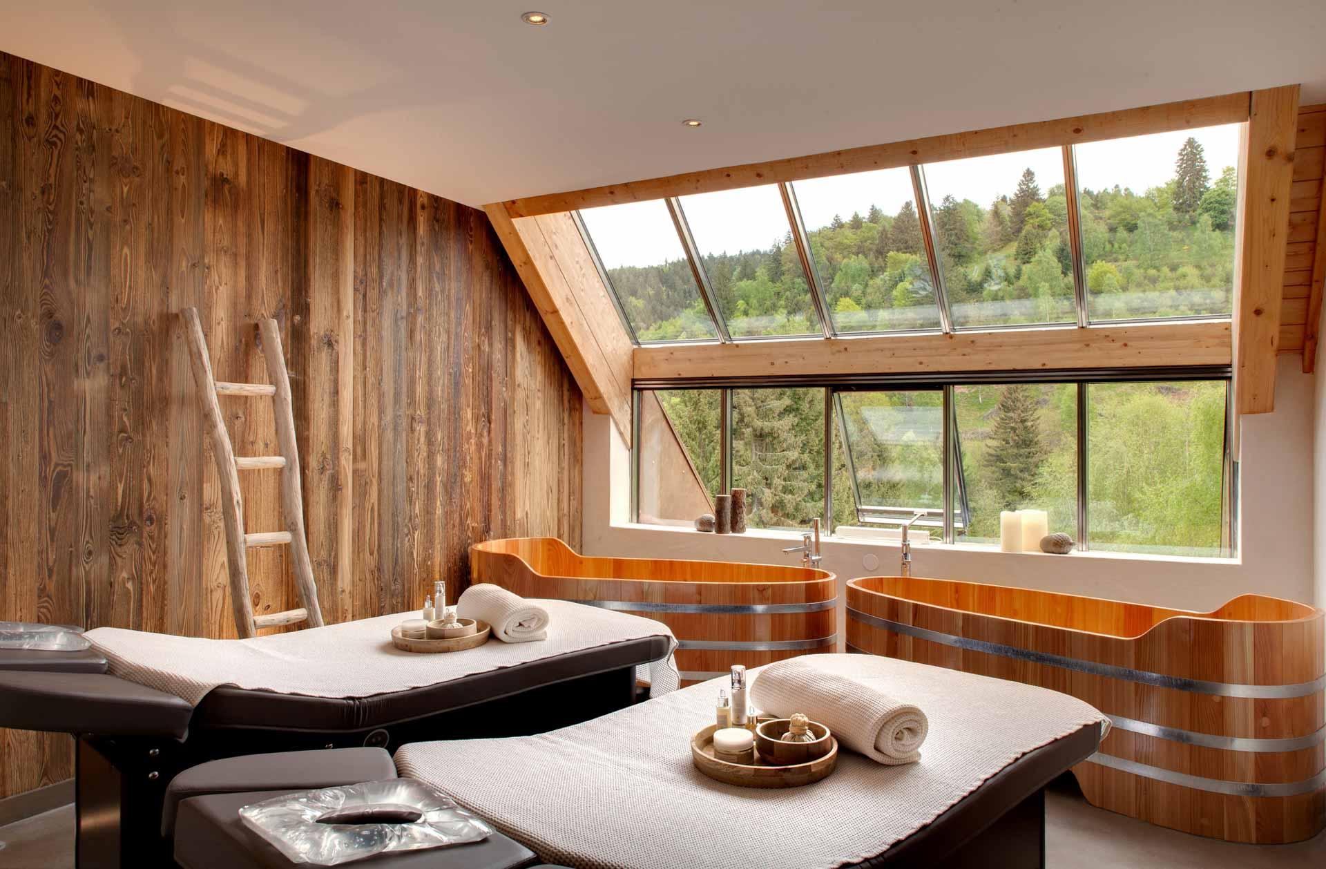 La suite Forêt Nature au Spa de La Chendeaudière © Jérôme Mondière