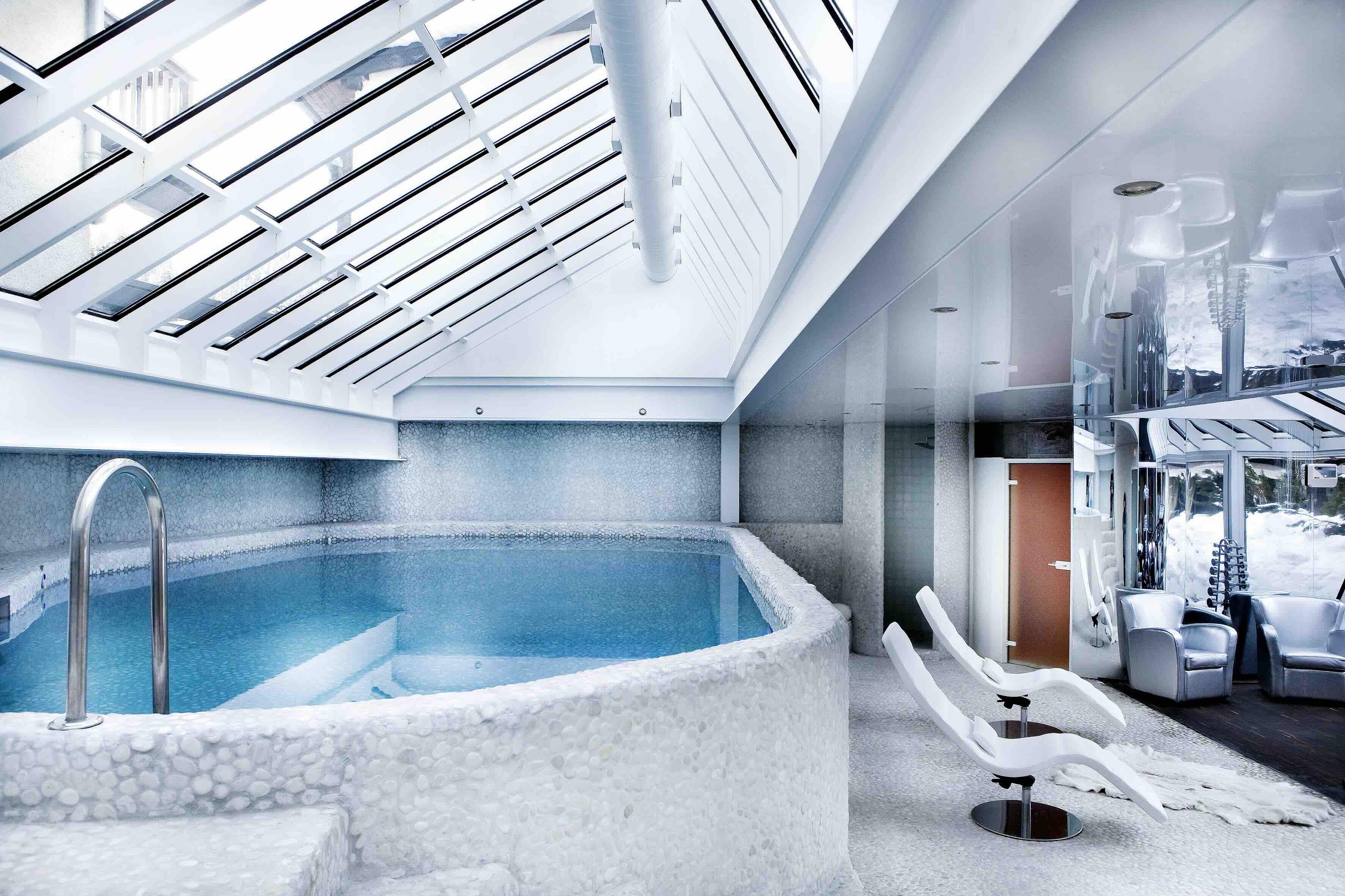 Le spa Pure Altitude de l’hôtel Mont-Blanc à Megève © L. Di Orio