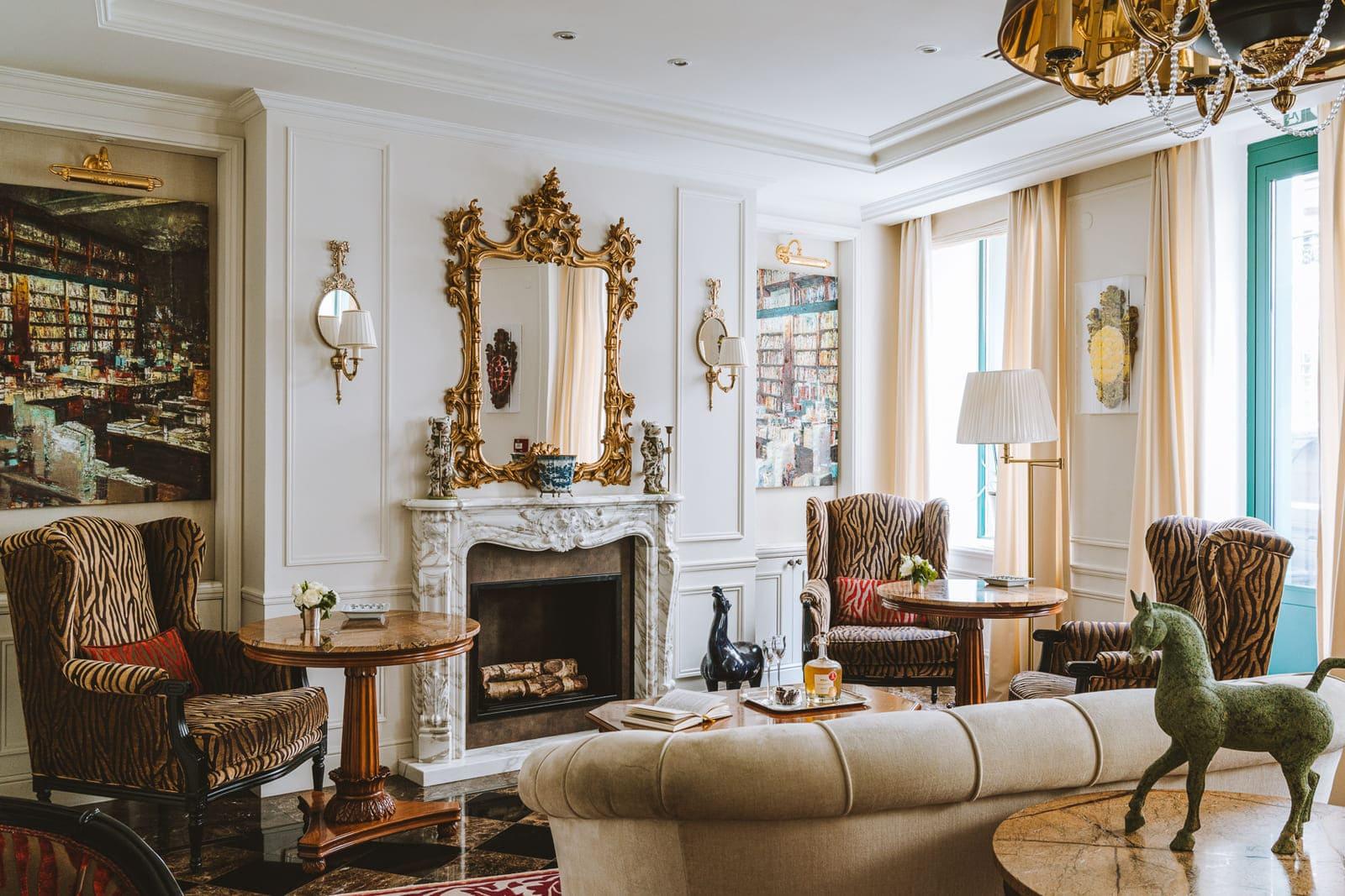 Le lobby de l’hôtel à Paris © Splendide Royal Paris 