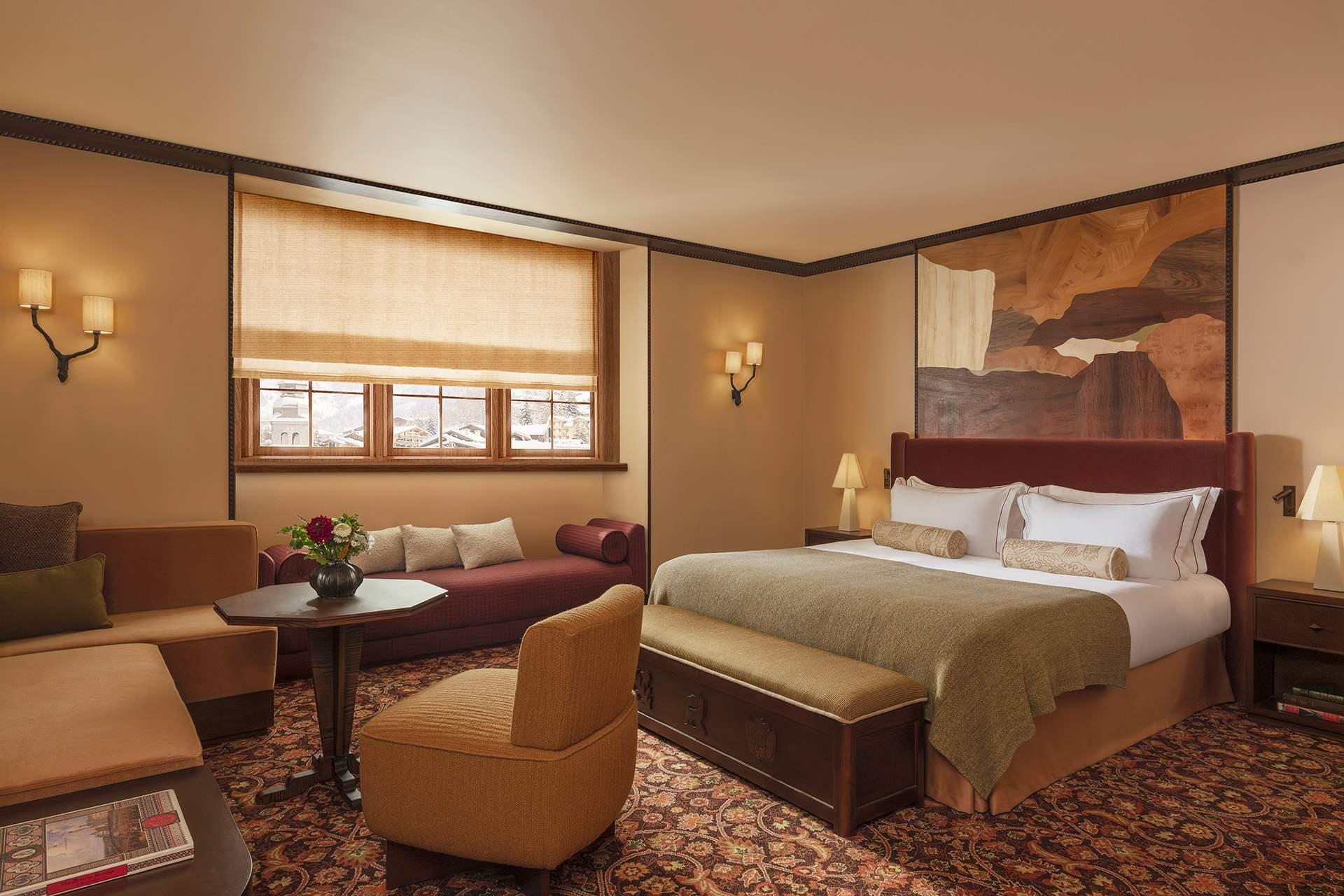 Suite chaleureuse à Courchevel 1850 © Maisons Pariente