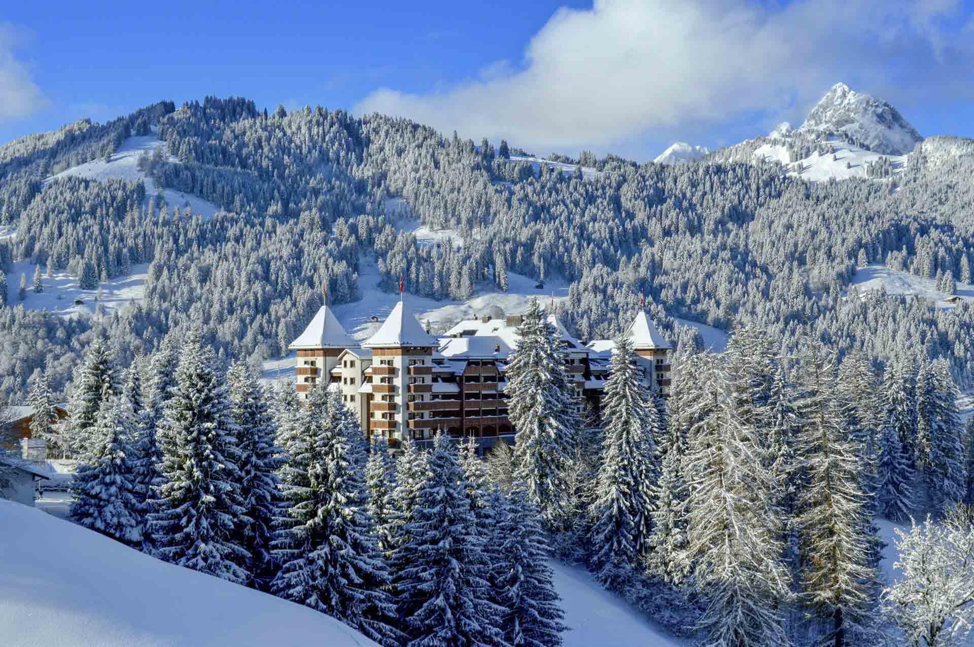 The Alpina Gstaad en hiver