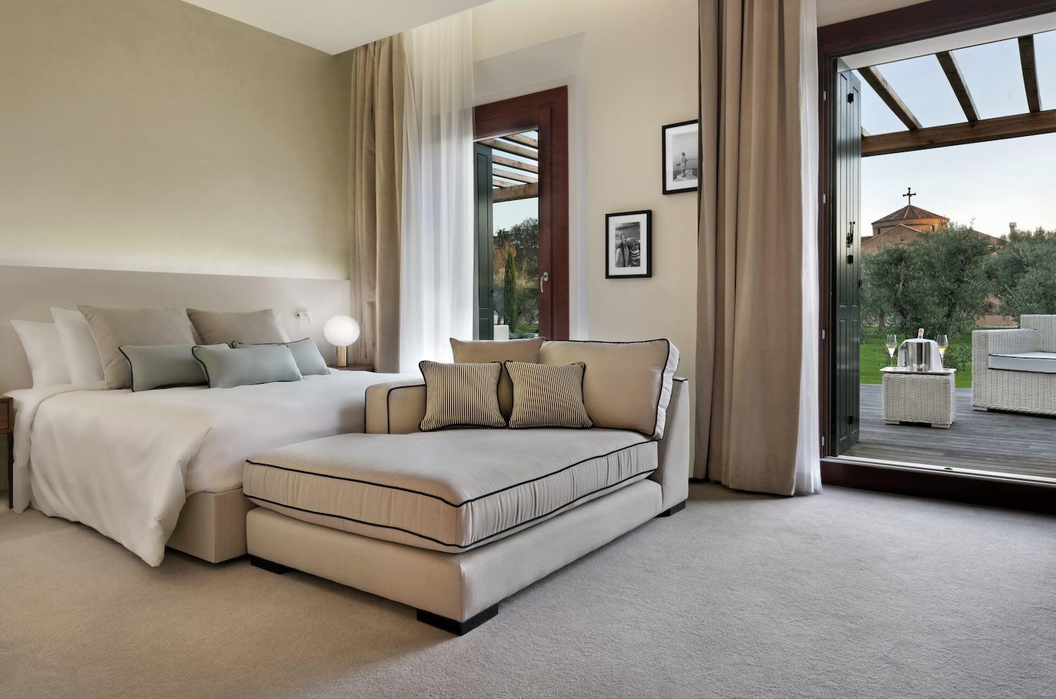 Aperçu de la chambre Deluxe Uliveto au JW Marriott Venice Resort & Spa © DR