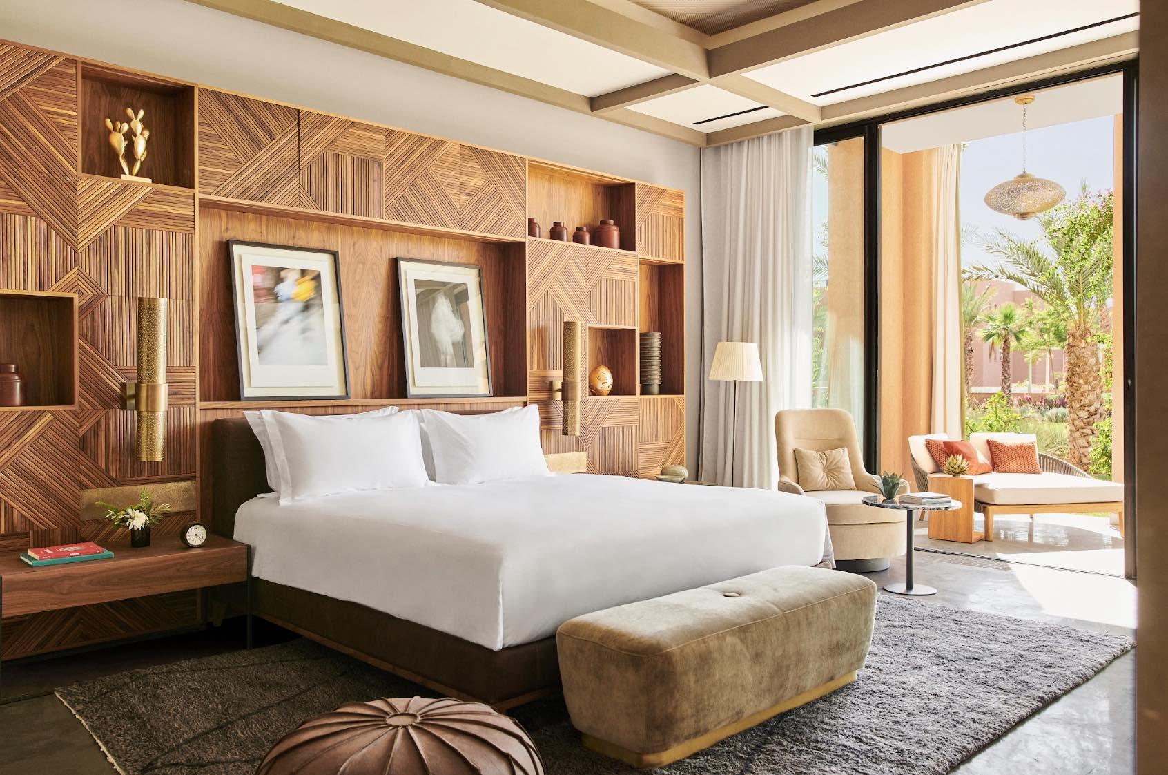Une des chambres de l’hôtel pour une demande en mariage à Marrakech © Hyatt
