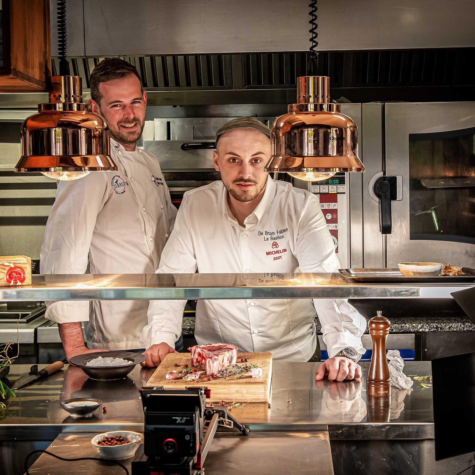 Les chefs Fabien de Bruyn et Valentin Renaud © Le Bastion