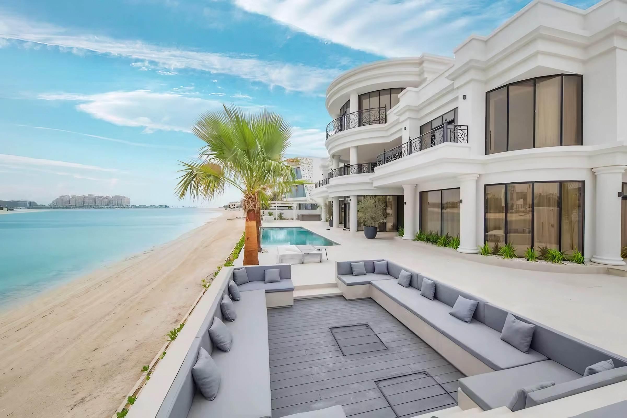 Villa Airbnb de luxe sur Palm Jumeirah à Dubaï avec plage privée © Airbnb