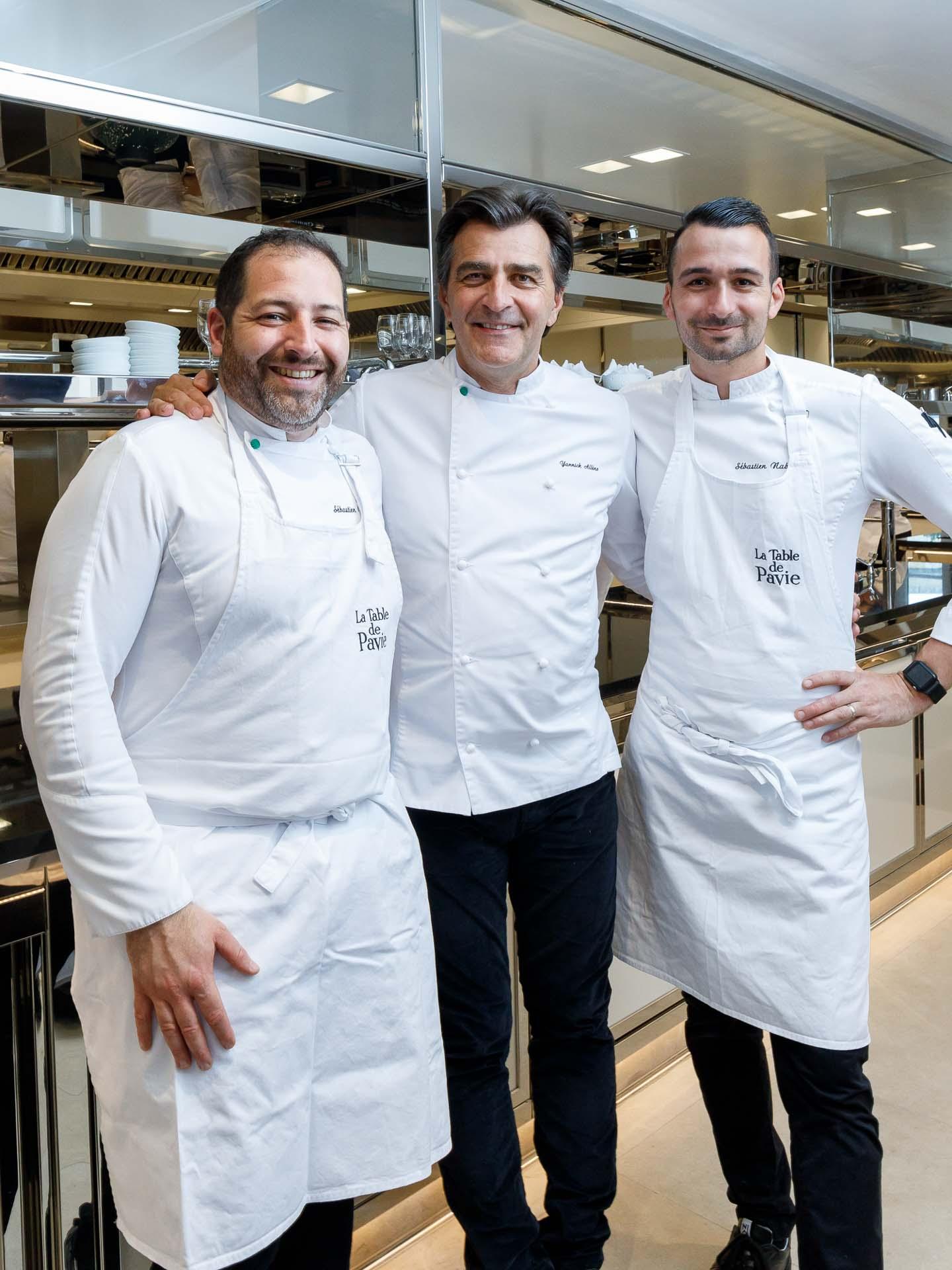 Sébastien Faramond, Yannick Alléno et Sébastien Nabaile