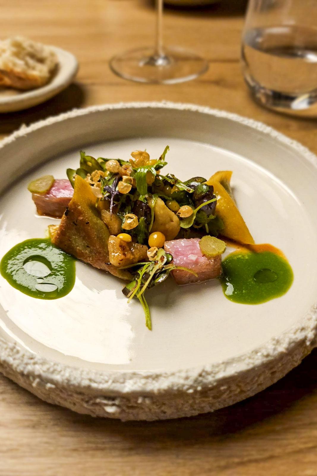 Echine de porc et pois blonds © Florence Valencourt
