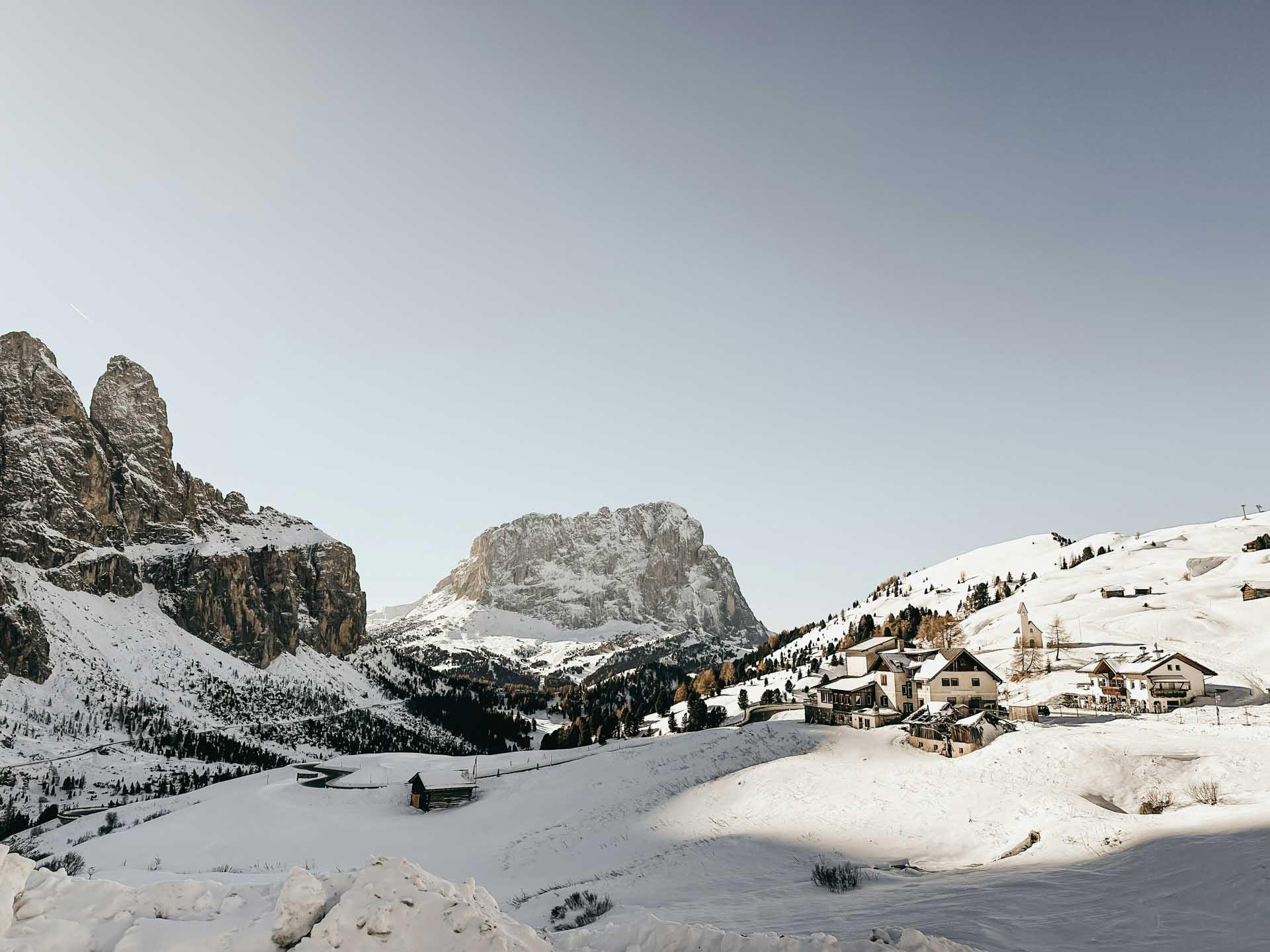 Skier en Italie à Alta Badia