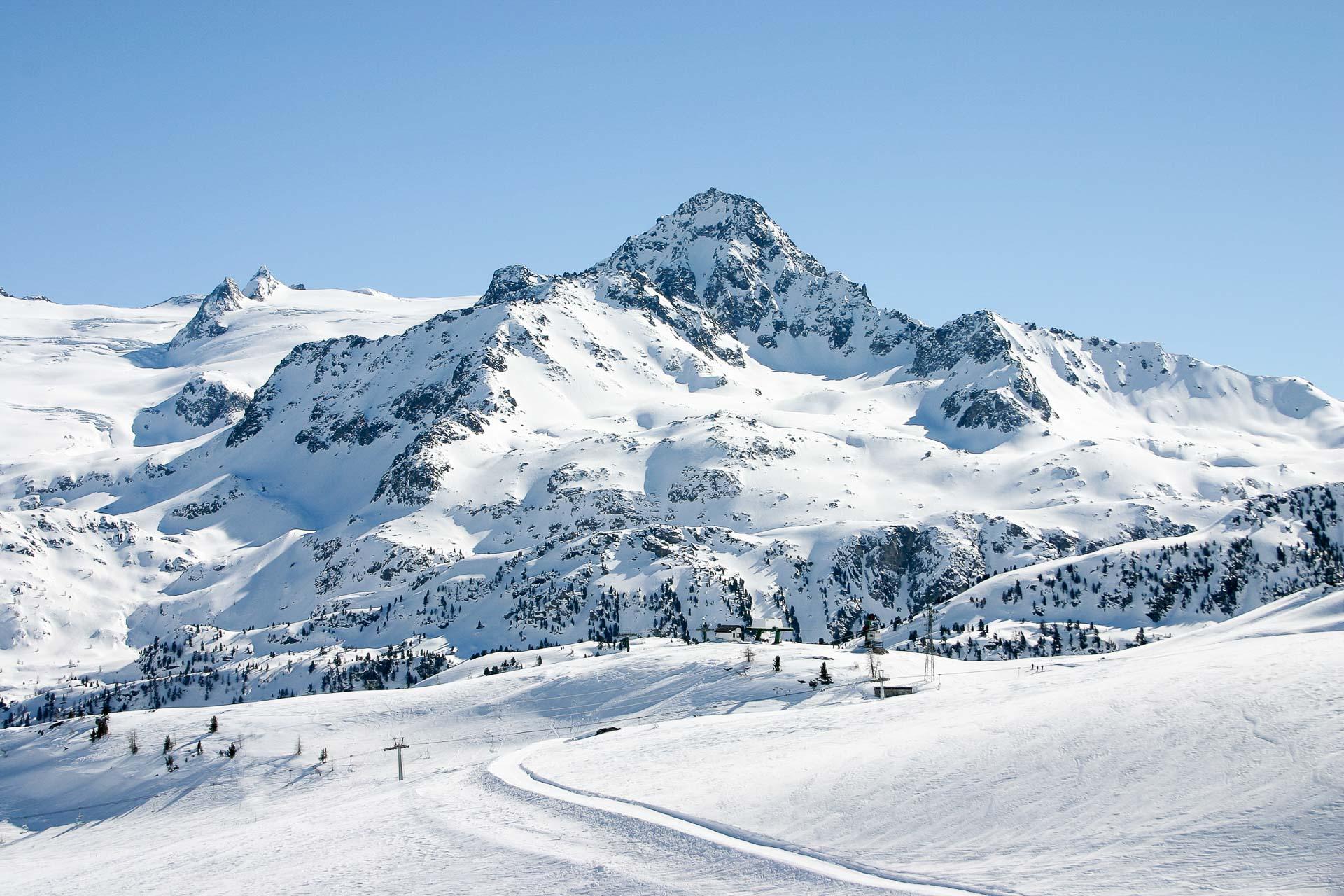 Le domaine skiable de La Thuile. © Vallée d’Aoste Tourisme