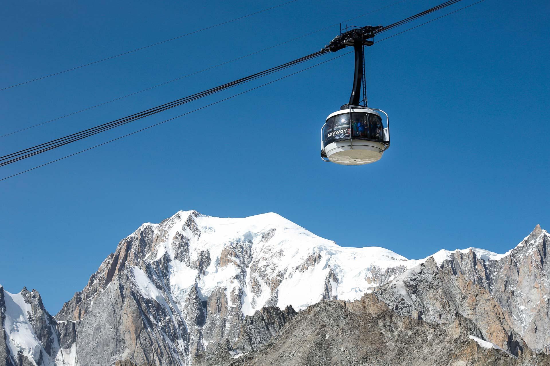 Le départ du Skyway en Vallée d’Aoste. © Vallée d’Aoste