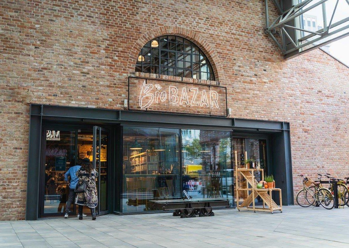 Façade du BioBazar © Fabryka Norblina