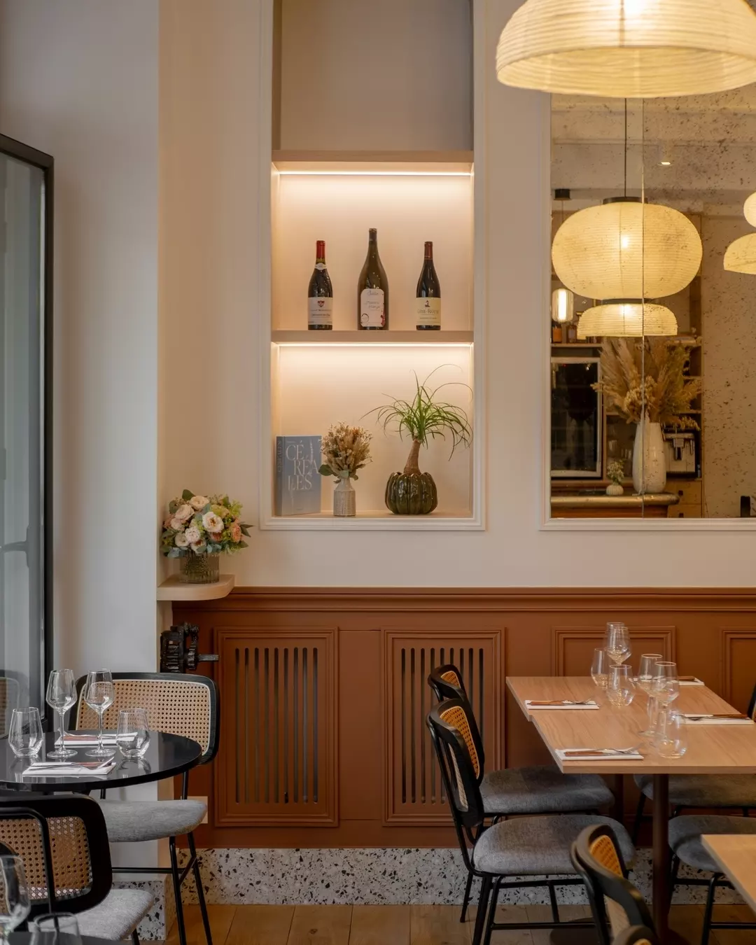 La décoration chaleureuse du bistrot Boléa © Boléa 