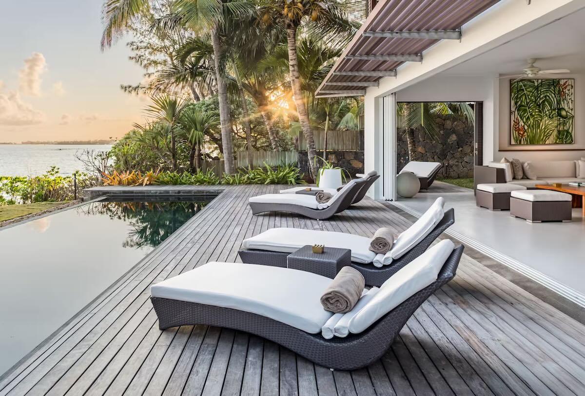 Piscine à débordement de la villa Karma by Muse Villas, à l’île Maurice © DR