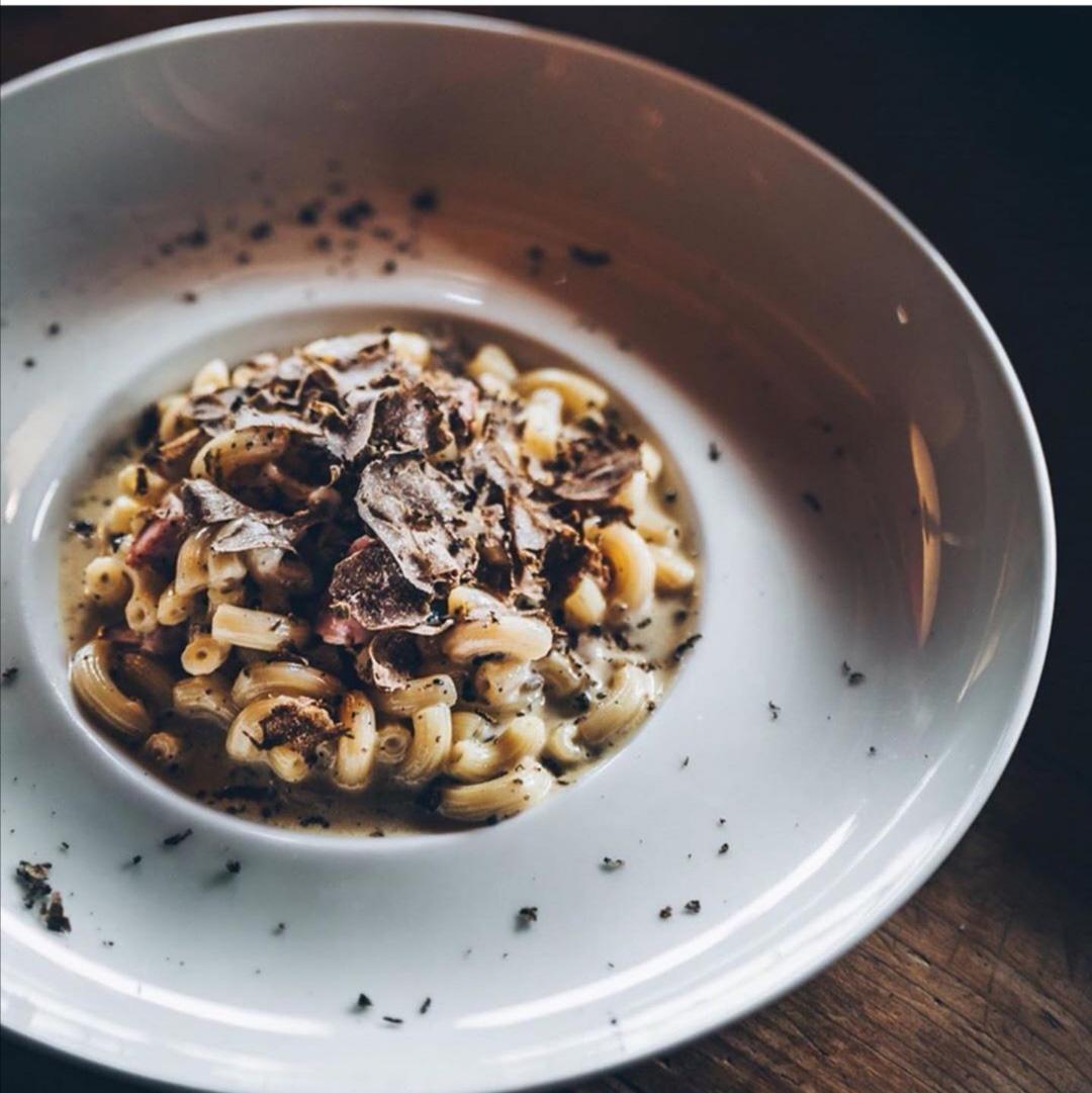 Les coquillettes aux truffes des Fermes de Marie