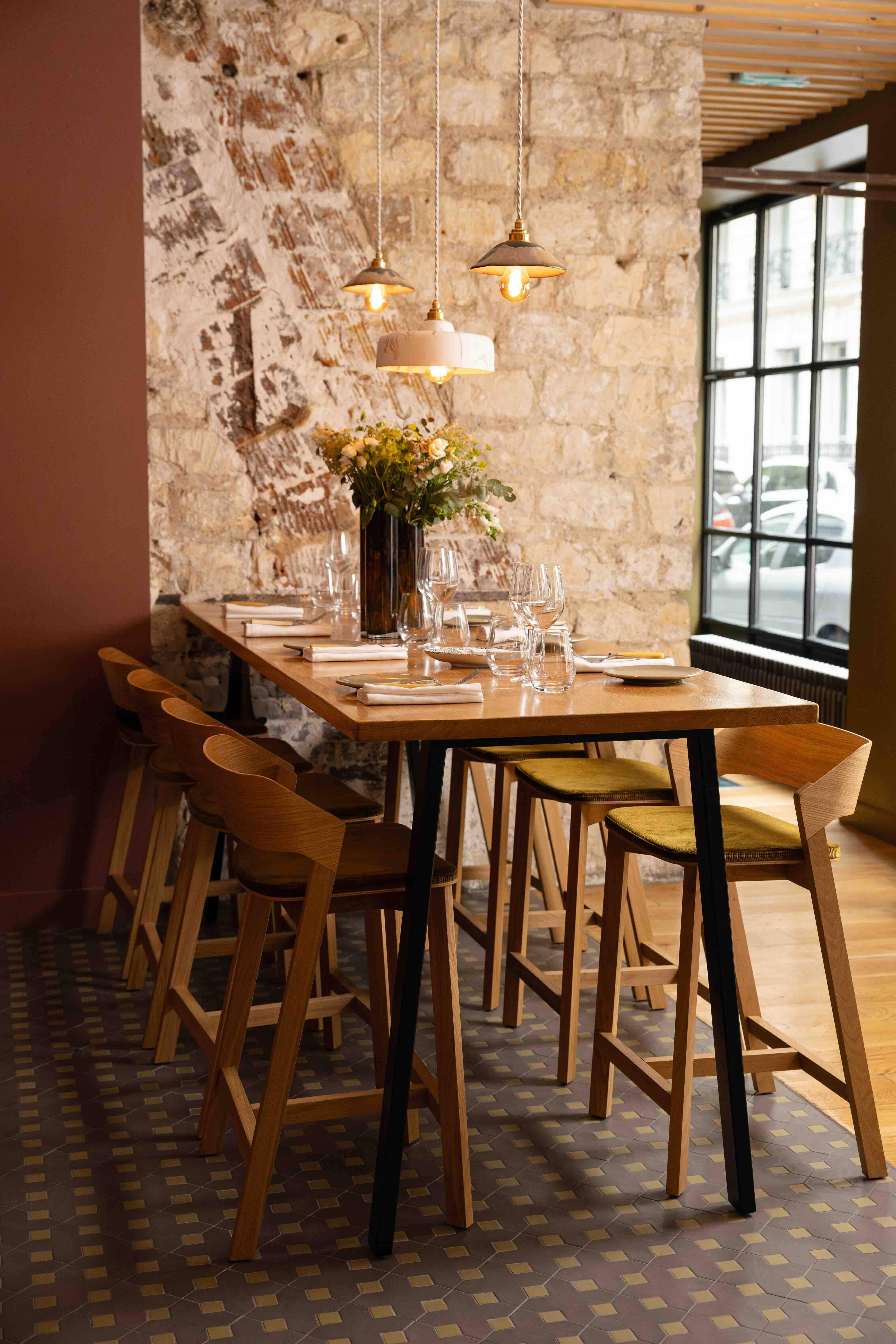 Déjeuner à Schnock, un restaurant du 17ème arrondissement © Maries Desprez