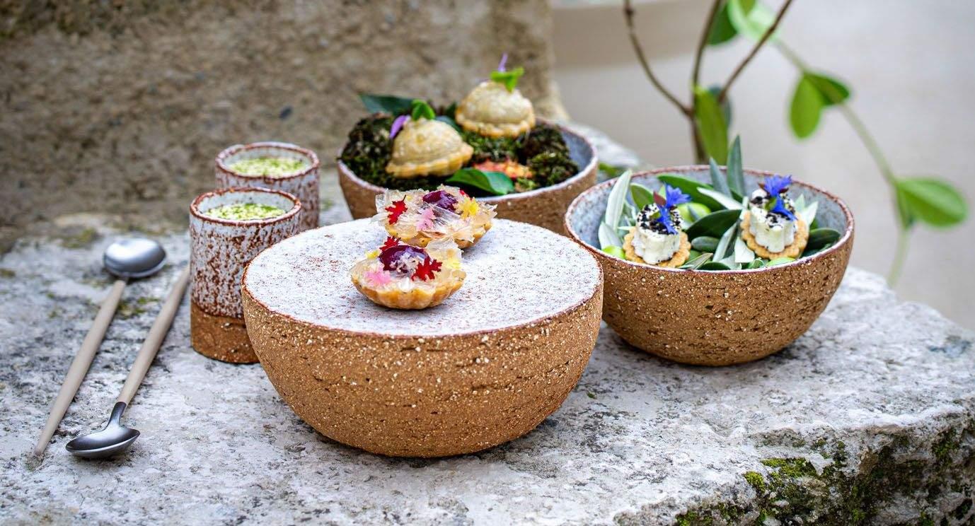 Assiettes audacieuses et précises du chef Louis Gachet à la table Le Feuillée © DR