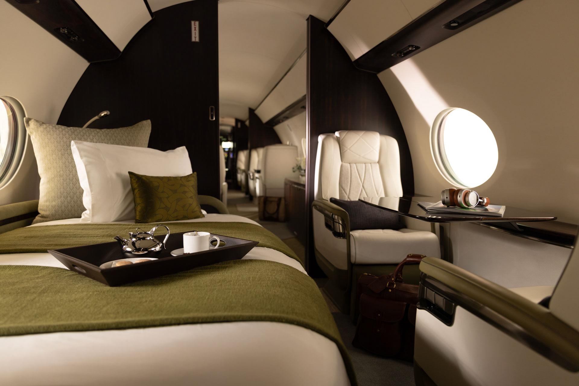  A l’intérieur du Gulfstream G650 © Flexjet