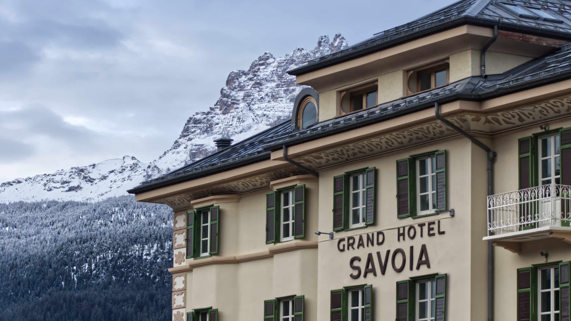 Le grand palace dans les montagnes © Grand Hotel Savoia