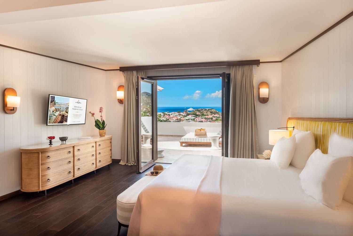 Une chambre de l’hôtel avec vue sur la plage © Hugo Allard 