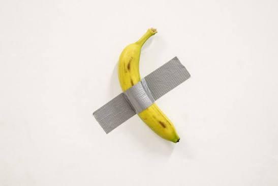 Maurizio Cattelan, Comedian, 2019 © Zeno Zotti. Maurizio Cattelan’s Archive et Galerie Perrotin