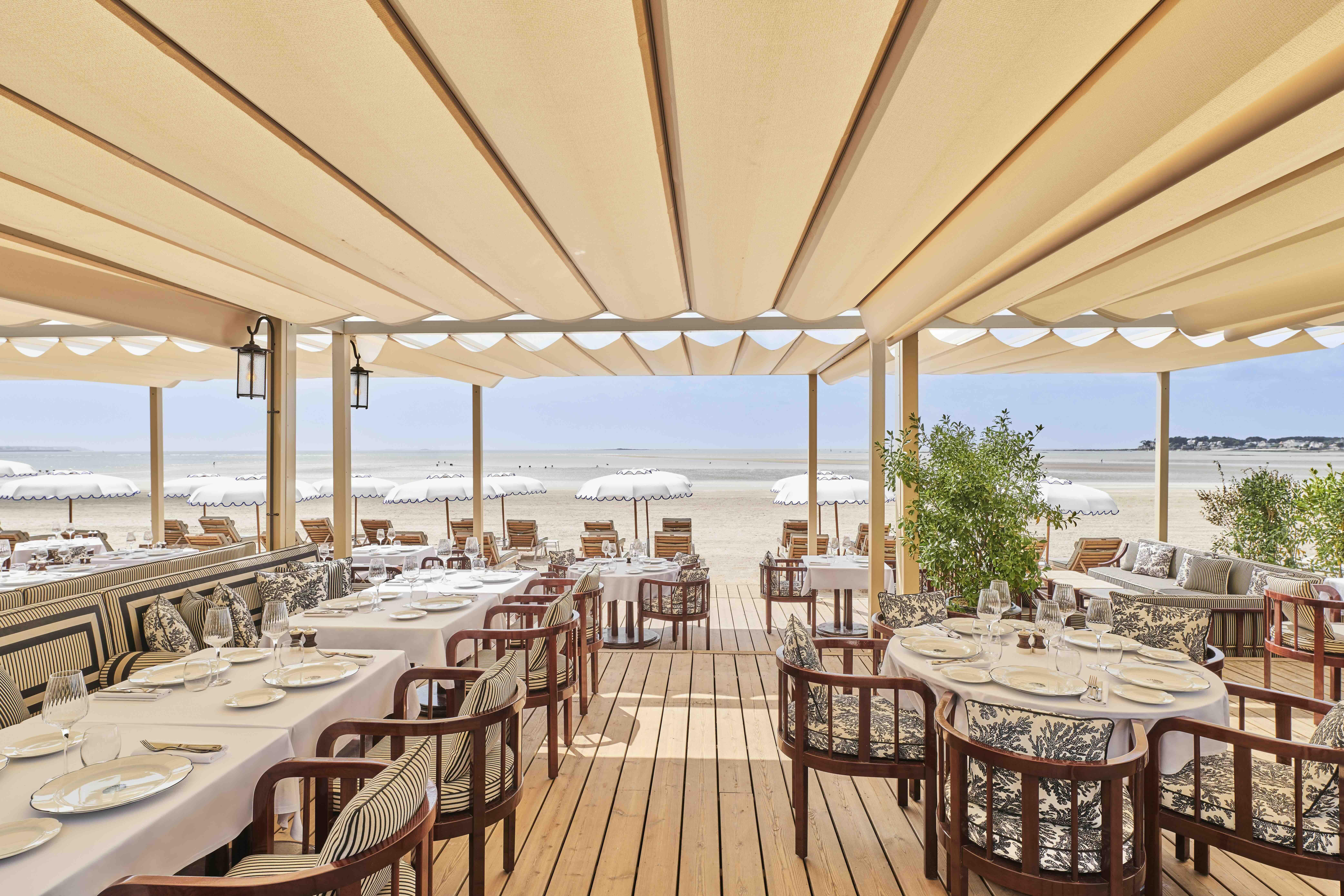 Le restaurant à la Baule Ciro’s de l’hôtel l’Hermitage © Barrière