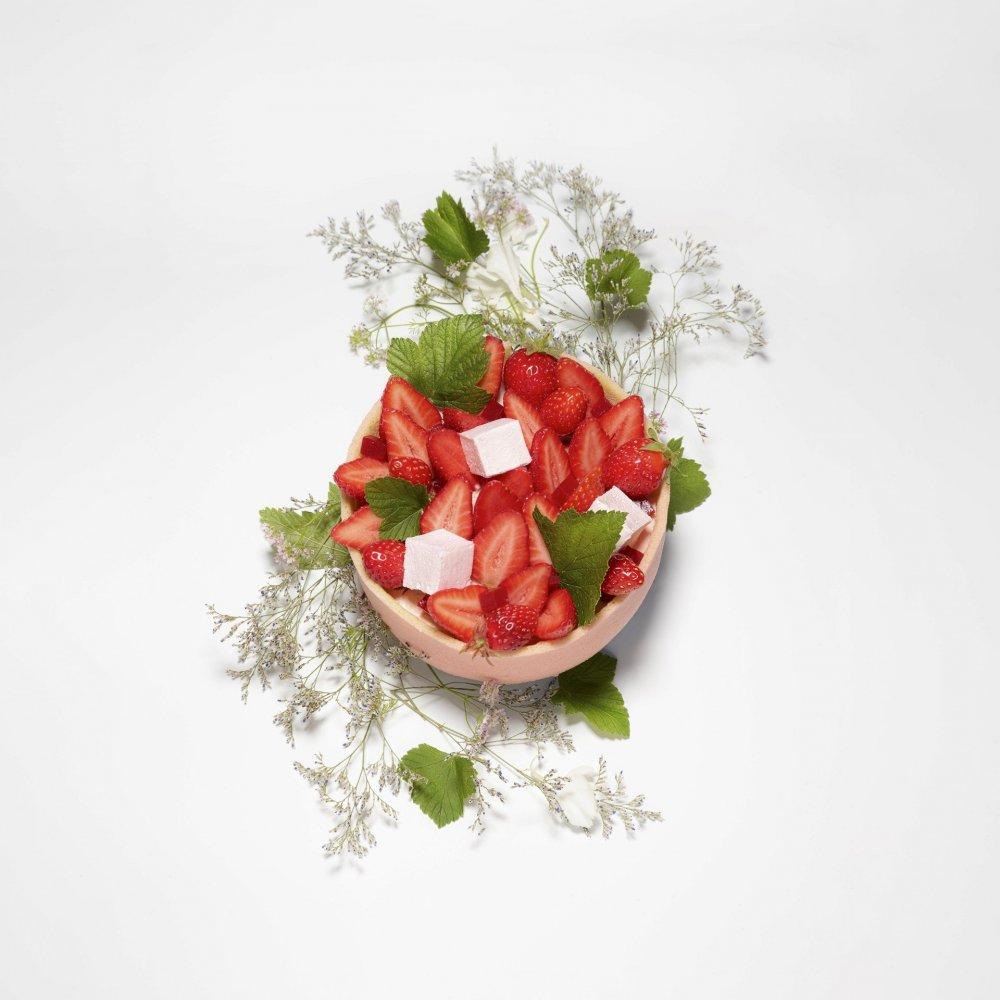 La version du fraisier de Claire Damon © Des gâteaux et du pain