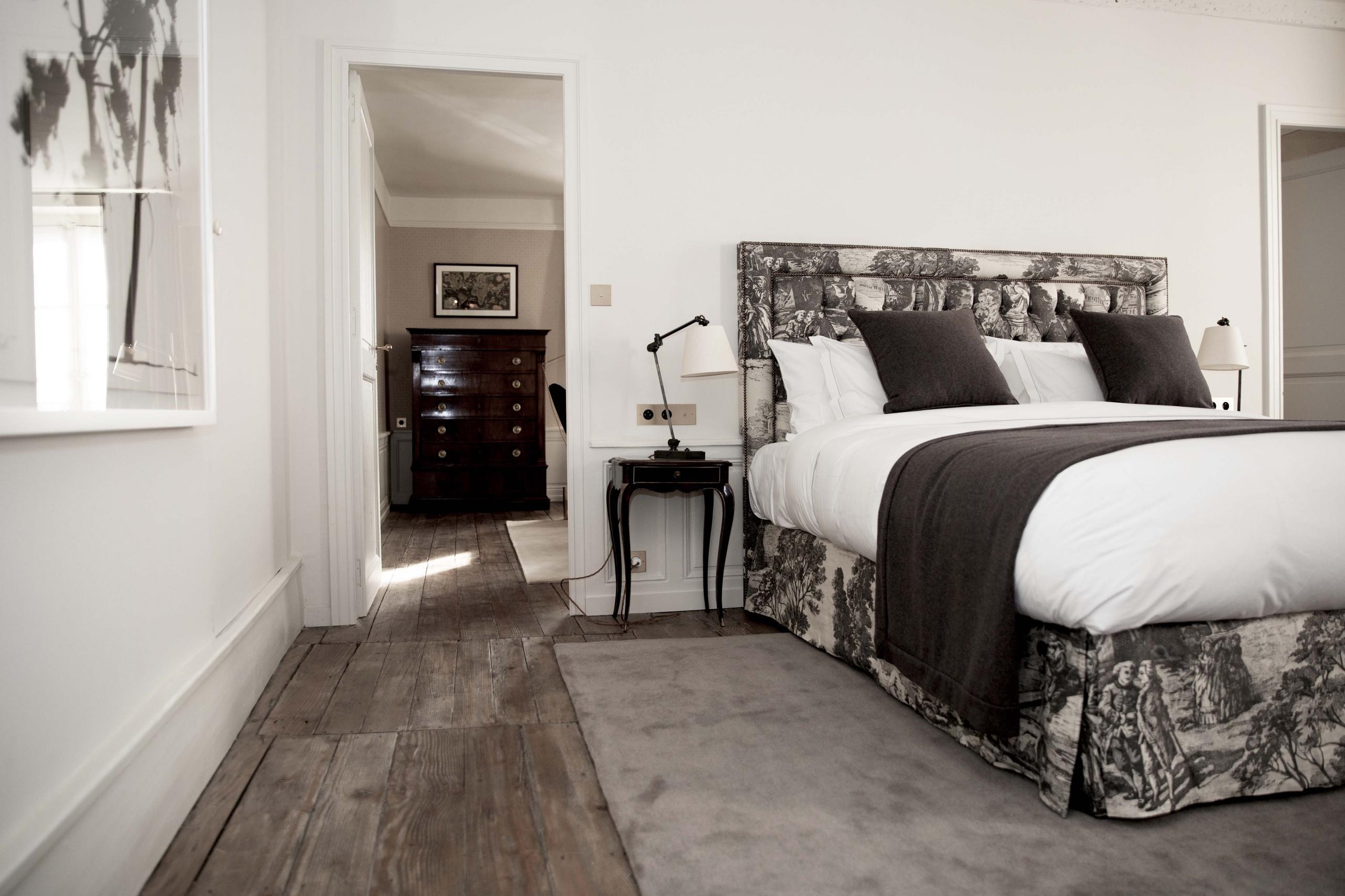Une chambre de l’hôtel en Champagne © 25bis by Leclerc Briant