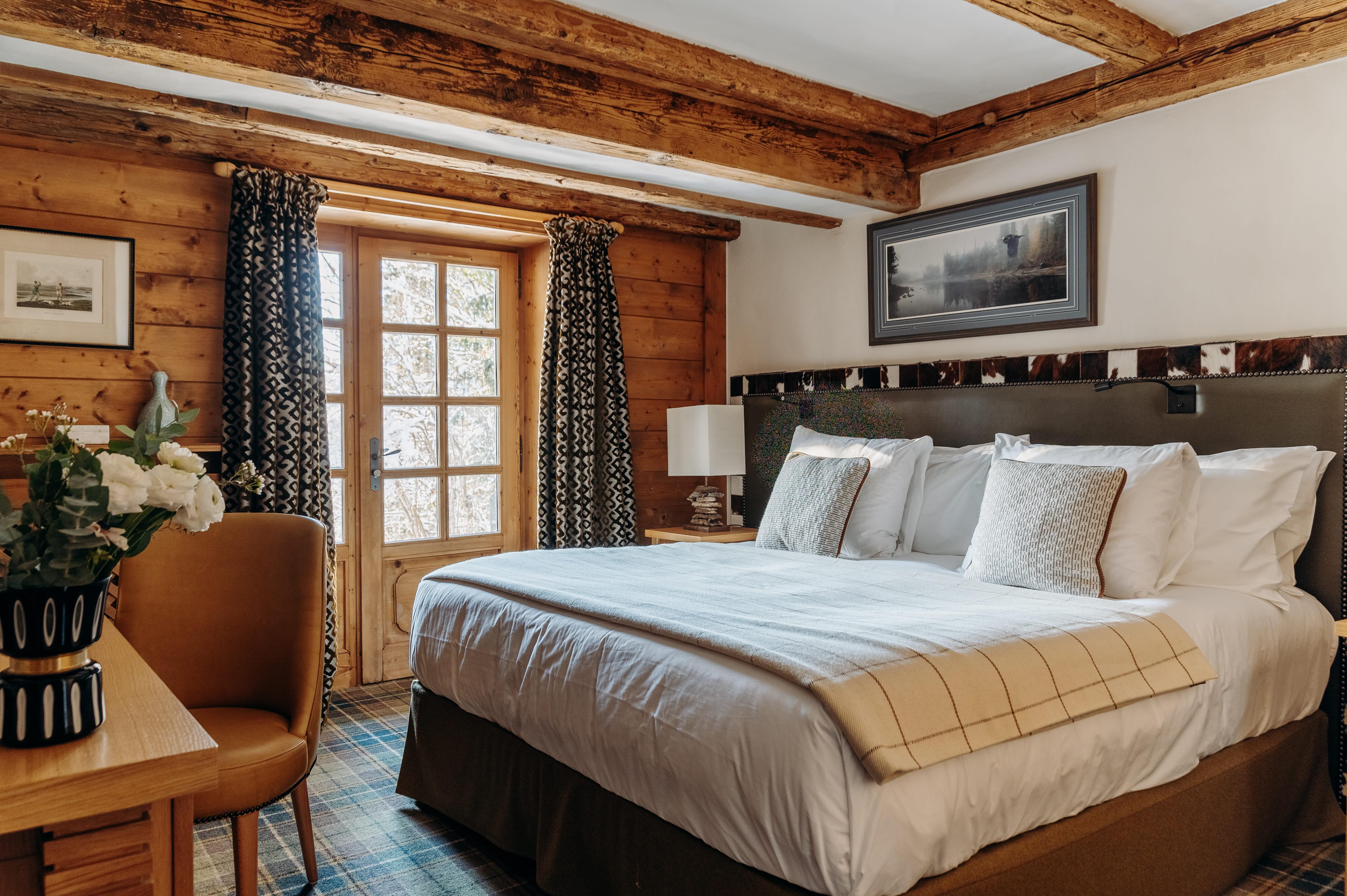 Une chambre du chalet Noémie © Les Chalets du Monts d’Arbois