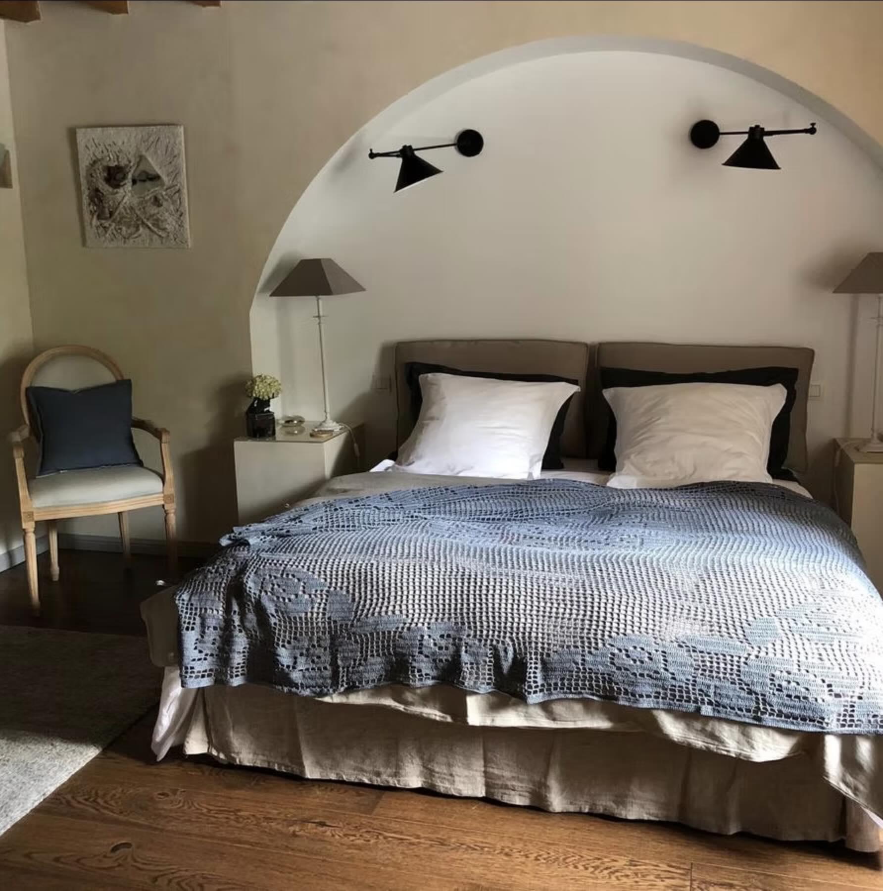 Une chambre dans la maison d’hôte © Le Moulin de longchamp
