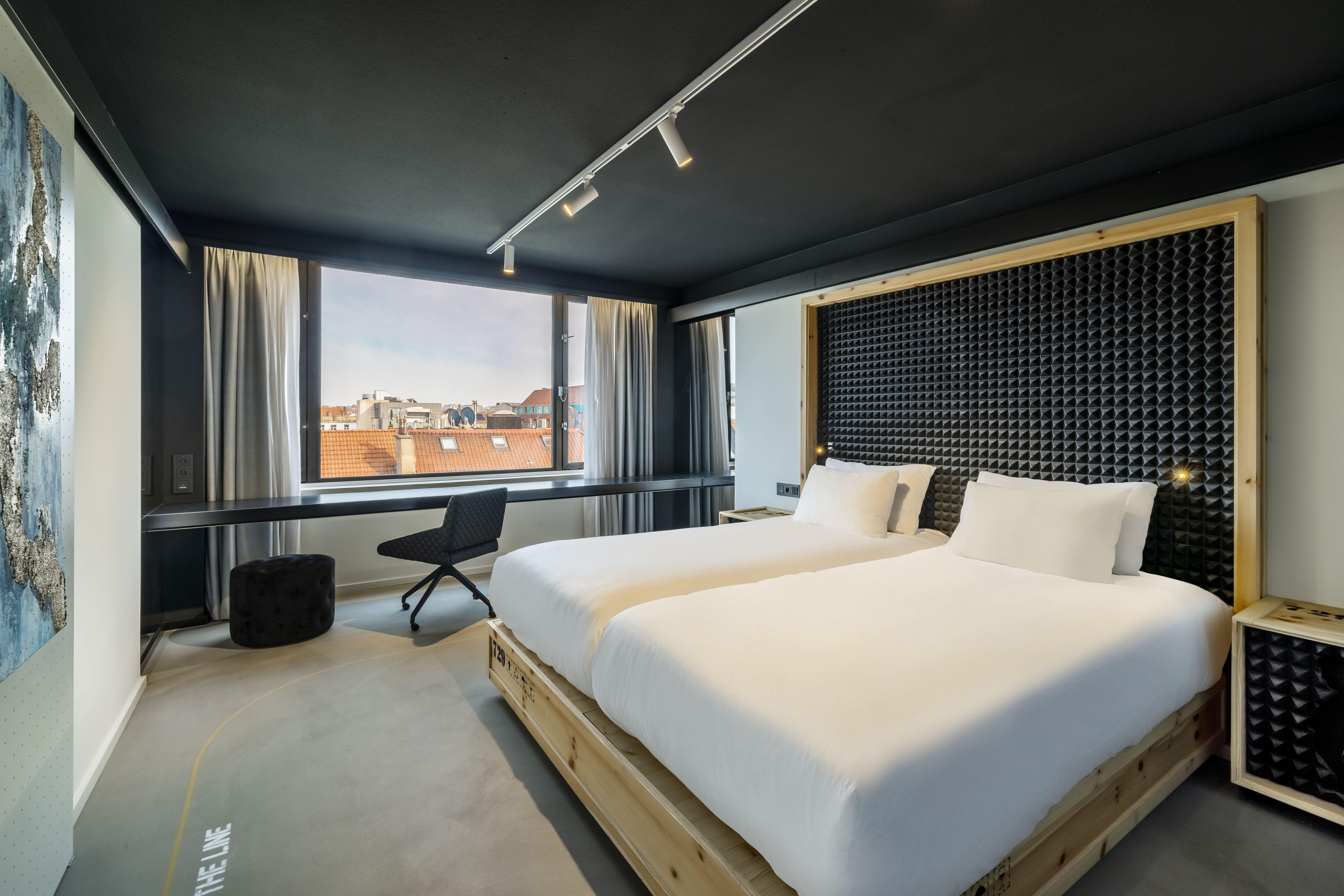 Une chambre de l’hôtel 4 étoiles à Bruxelles © Nhow 