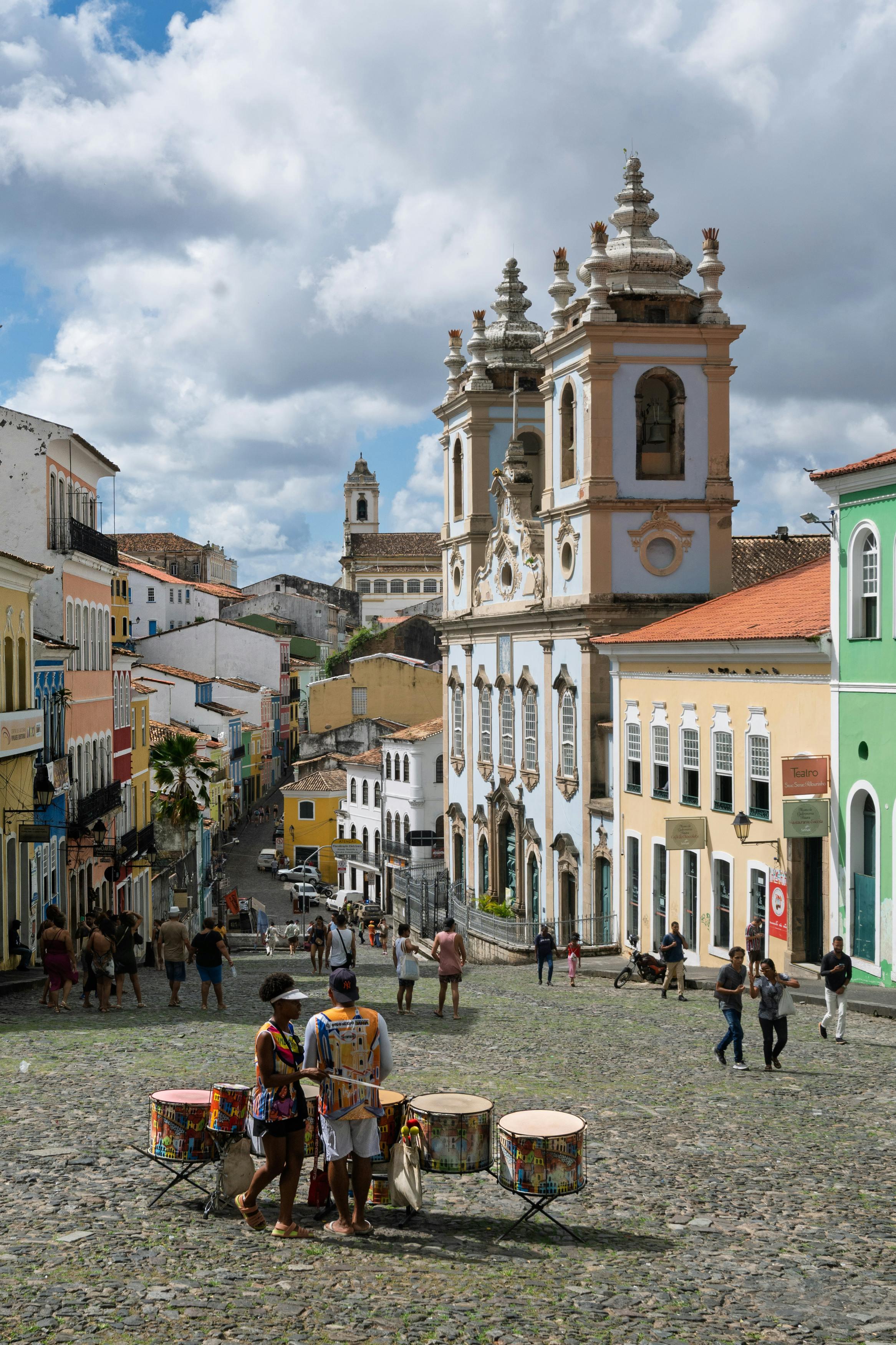 Les rues animées de Pelourinho au Salvador © Marcelo Gonzalez 
