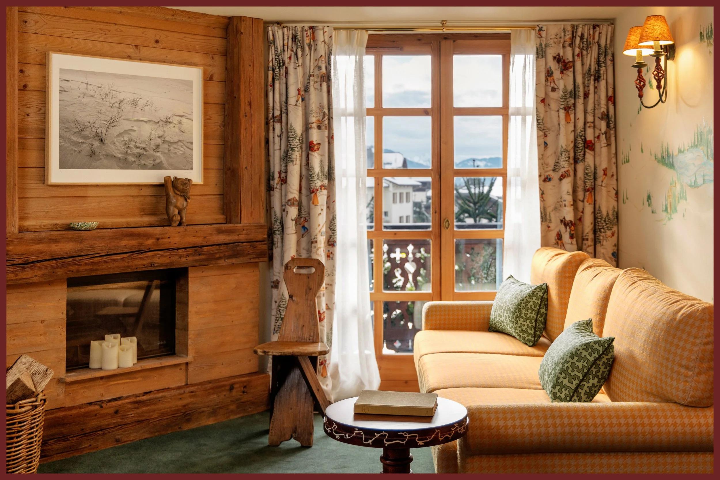 La décoration aux accents alpins signée Luke Edward Hall © Hôtel Saint-George