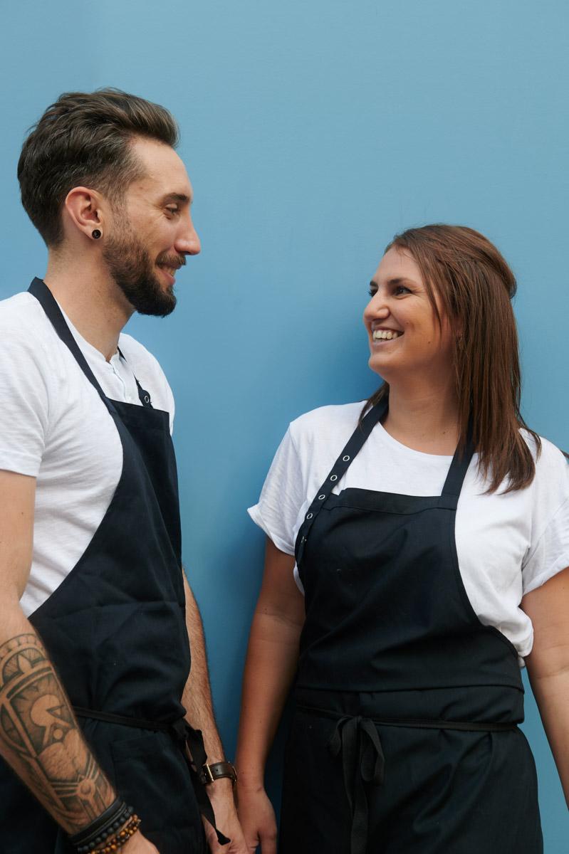 Portrait de Tiphaine Mollard et Romain Casas | Restaurant Deux © Pierre Lucet Penato