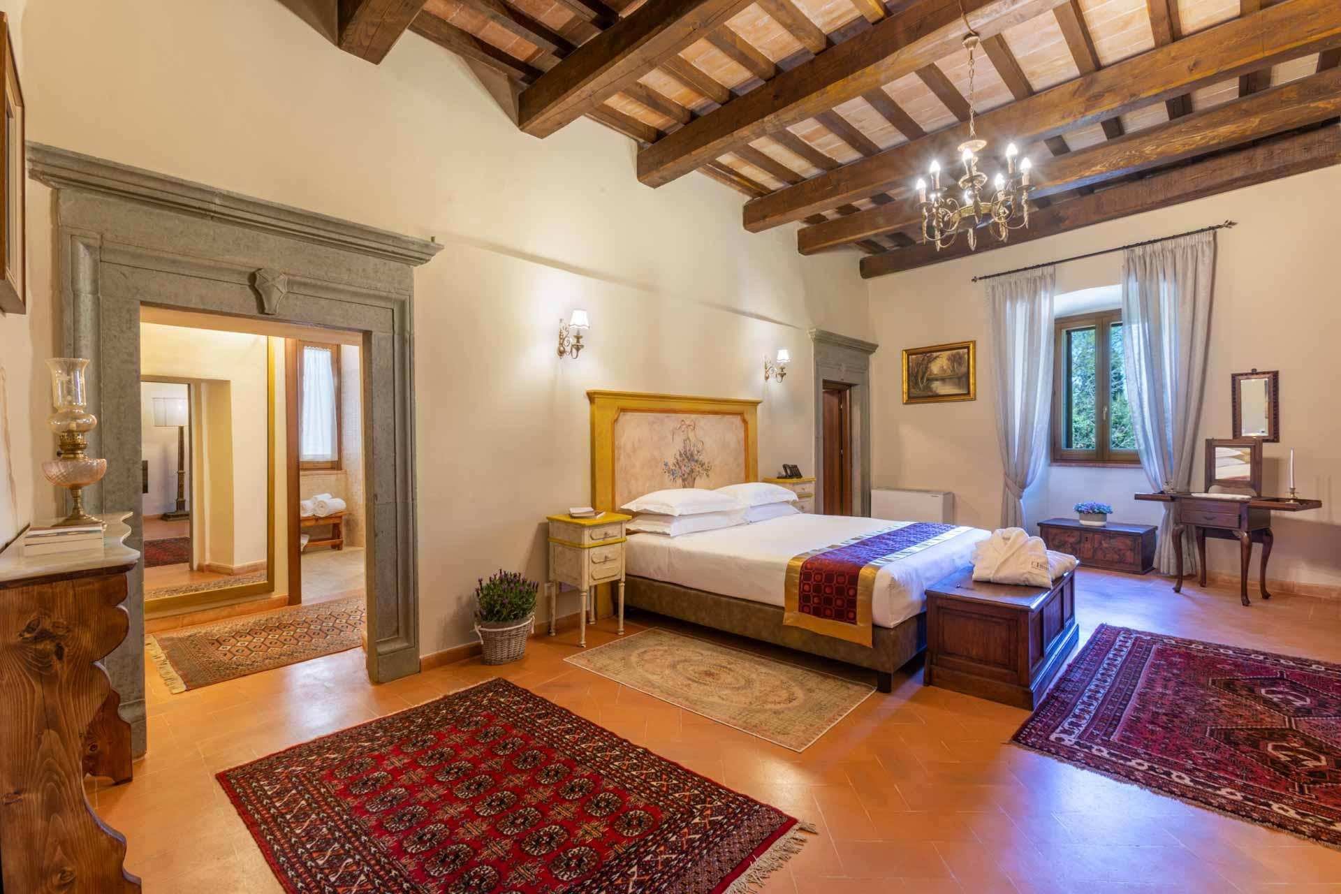 Une suite de l’hôtel Castello Petroro