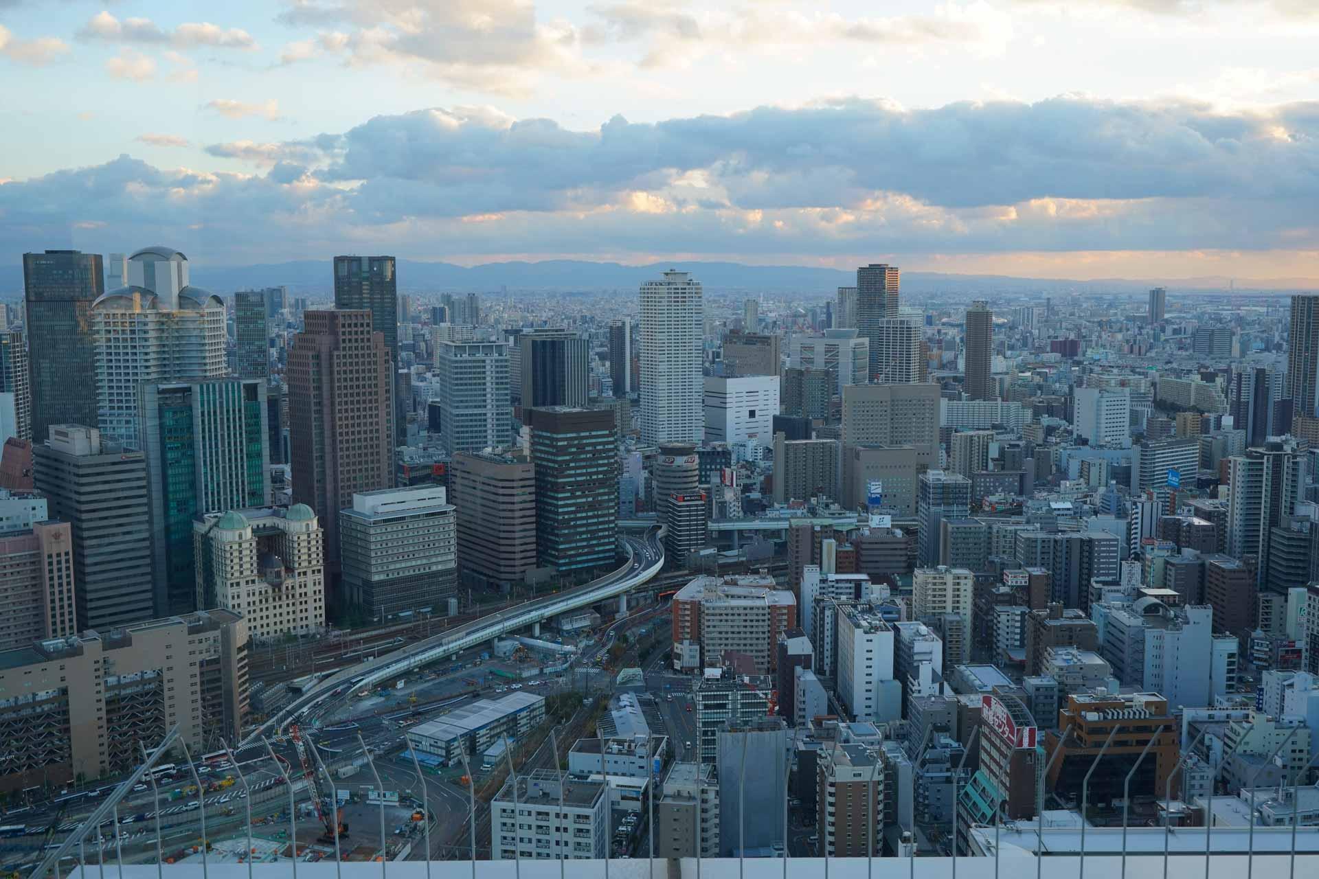 Le panorama depuis l’Umeda Sky Building © DR