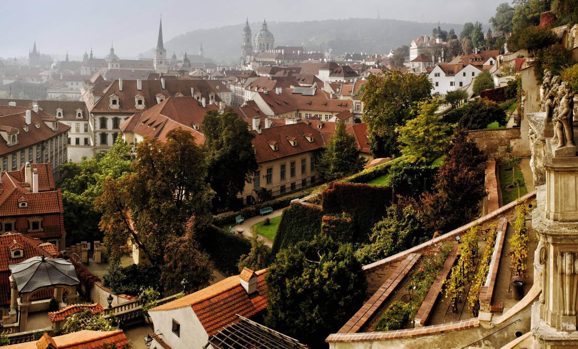 Le jardin en pente de Velka Palffyovska © Prague City Tourisma