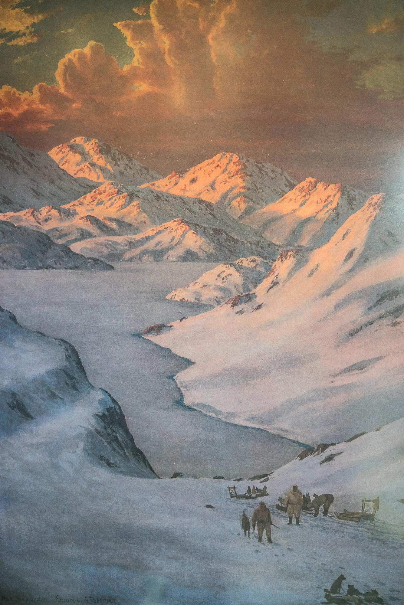 Tableau d’Imanuel Petersen au musée d’art d’Ilulissat. 