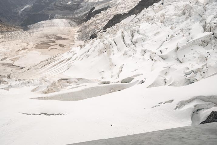 La vue depuis la station Eismeer. © David Belay